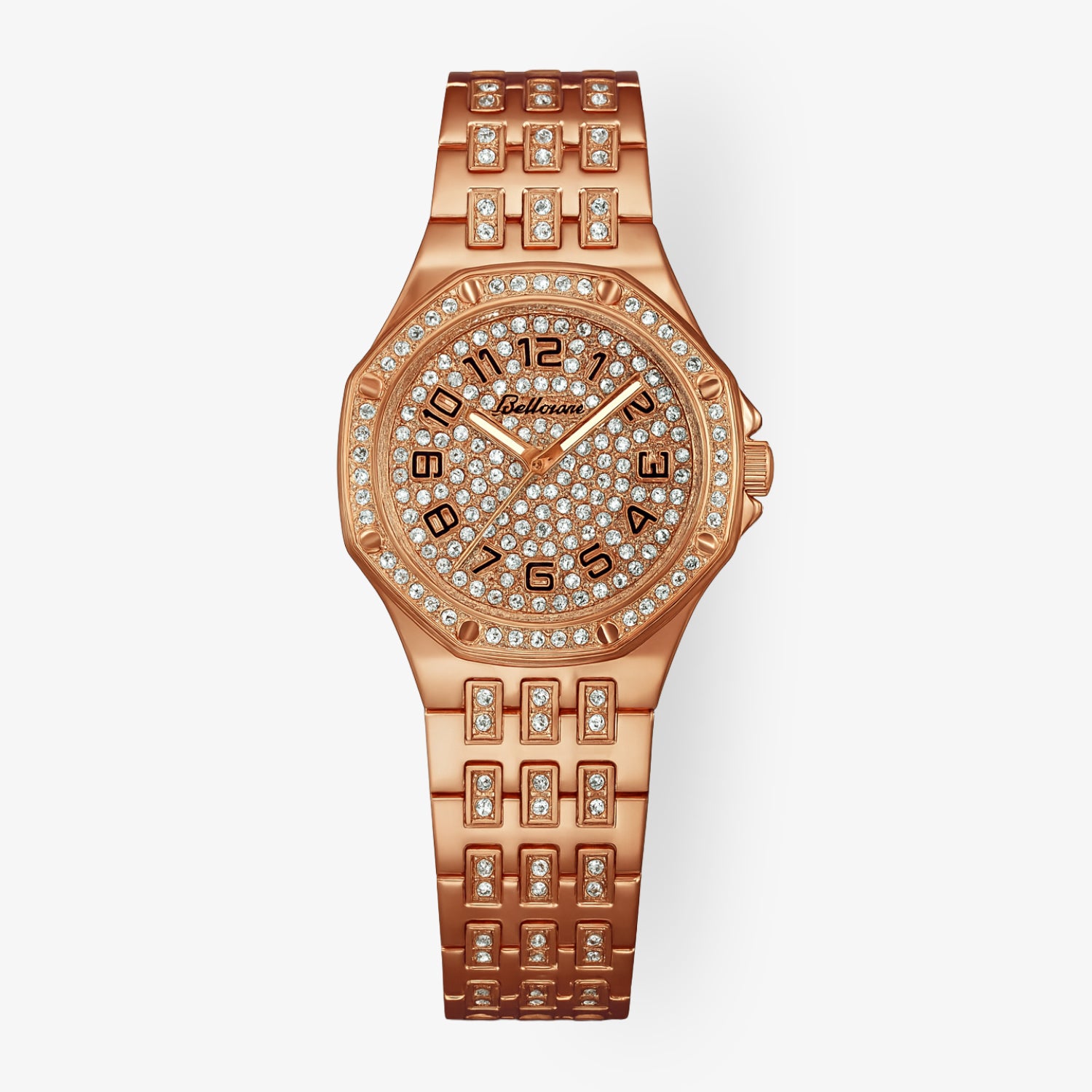 F.412 – Montre femme luxueuse avec une lunette octogonale saisissante