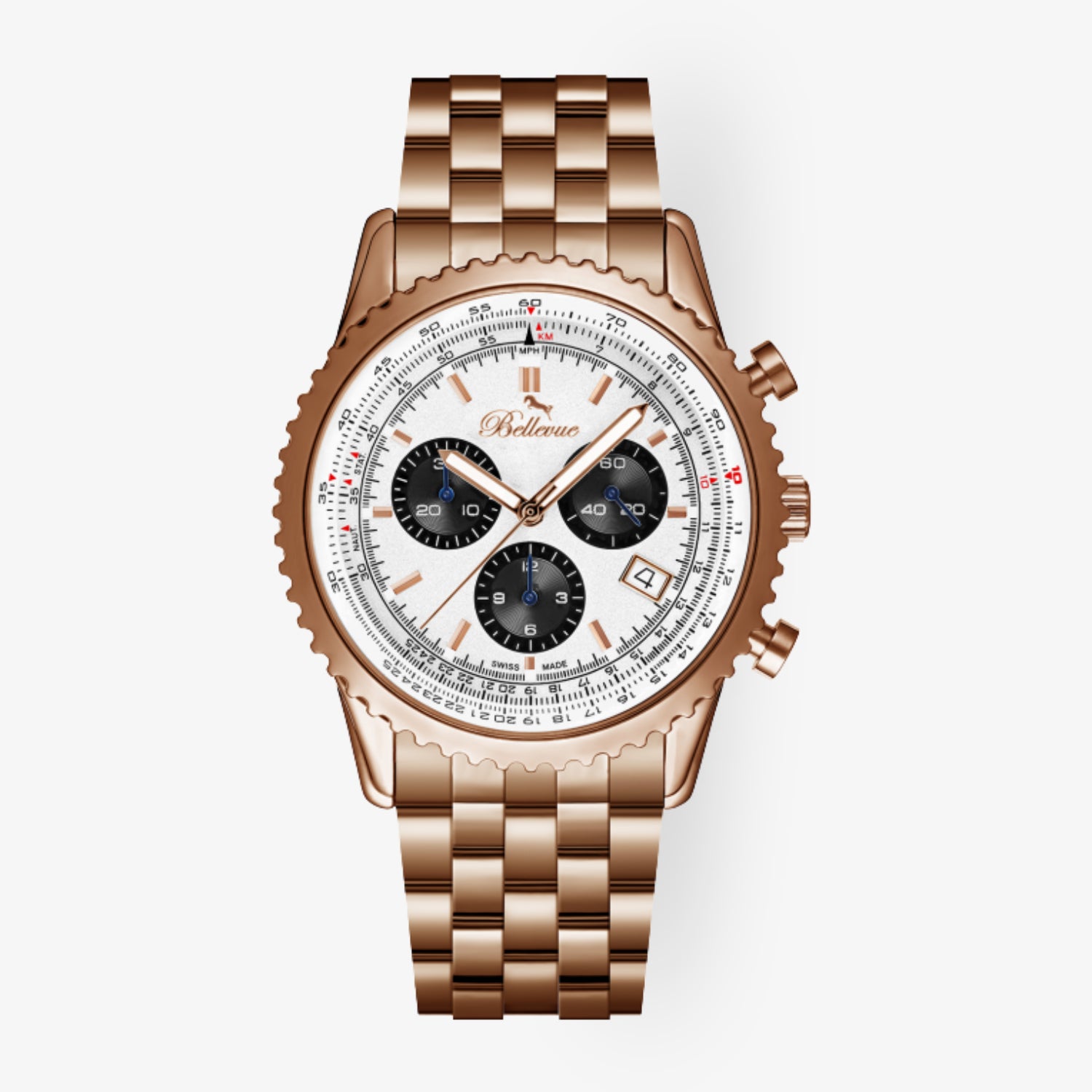 N.403 – klassischer Chronograph mit luxuriösem Finish