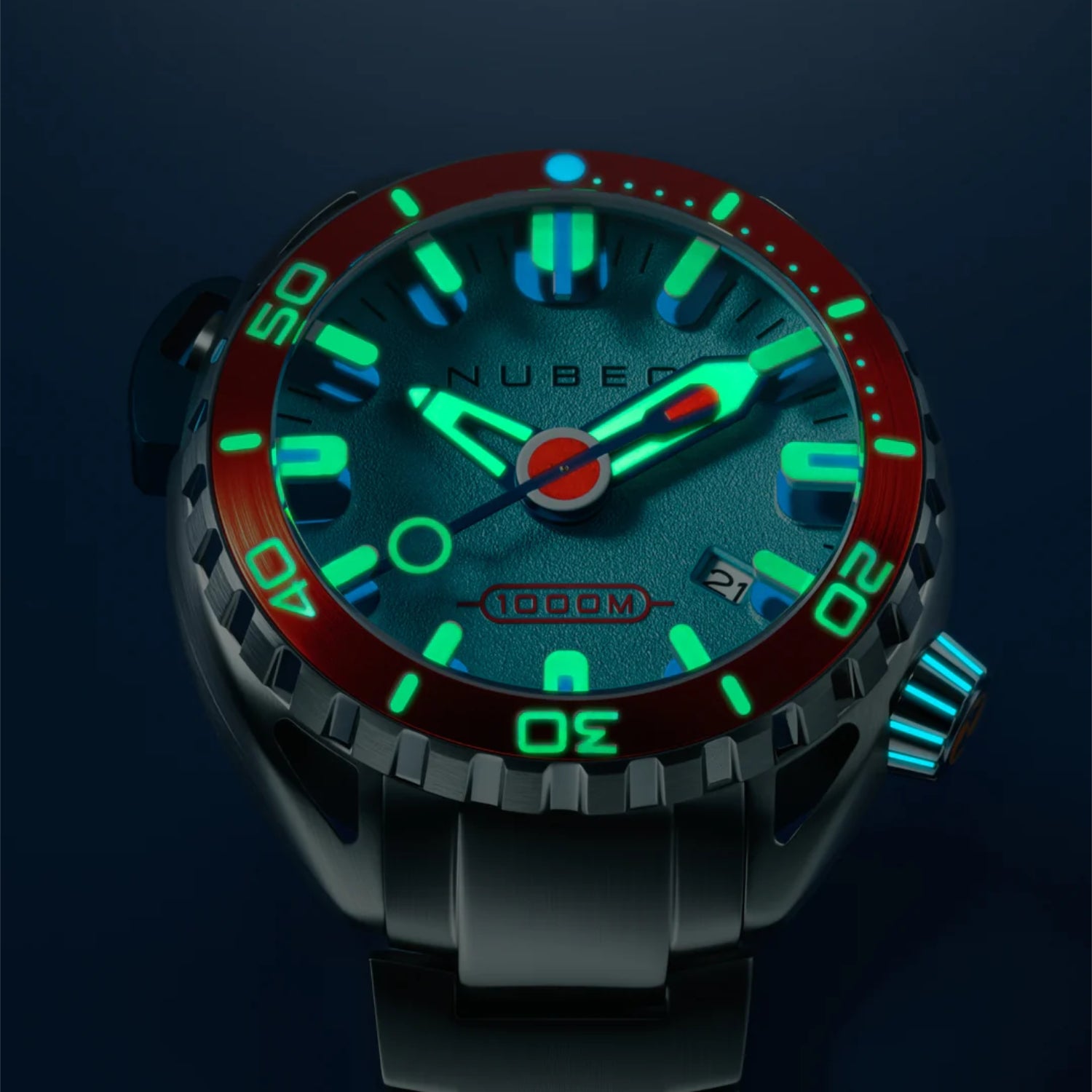 ALUMINAUT  Automatic – NEON BLUE – NB-6115-44