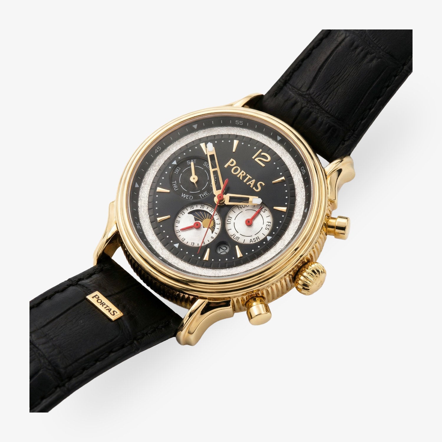 Set PS20I-TY2869-GL-s «Zittau» inkl. Uhrenbeweger «Kubus» Klavierlack