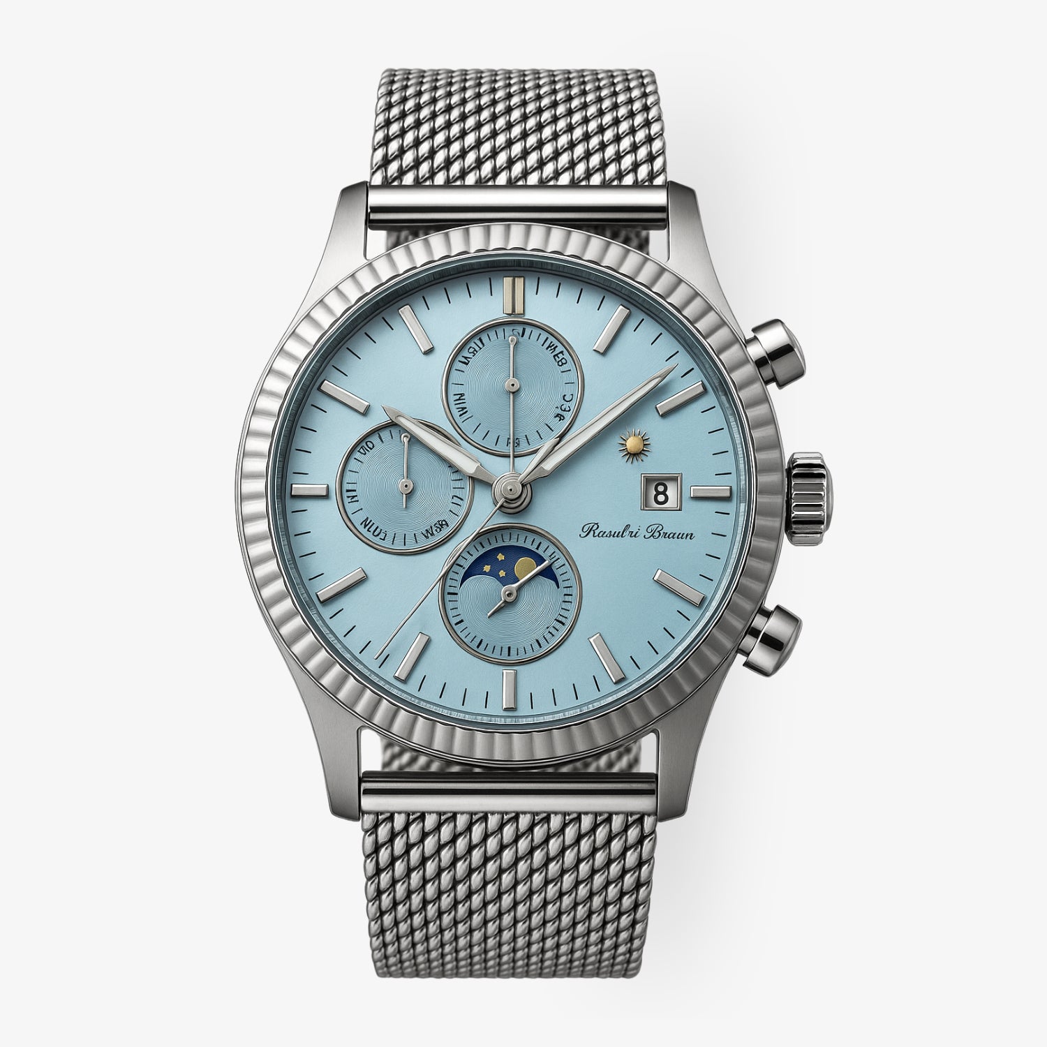 Automatik-Uhr – RUB05-0384-SM‑ebl – mit lumineszierendem Zifferblatt