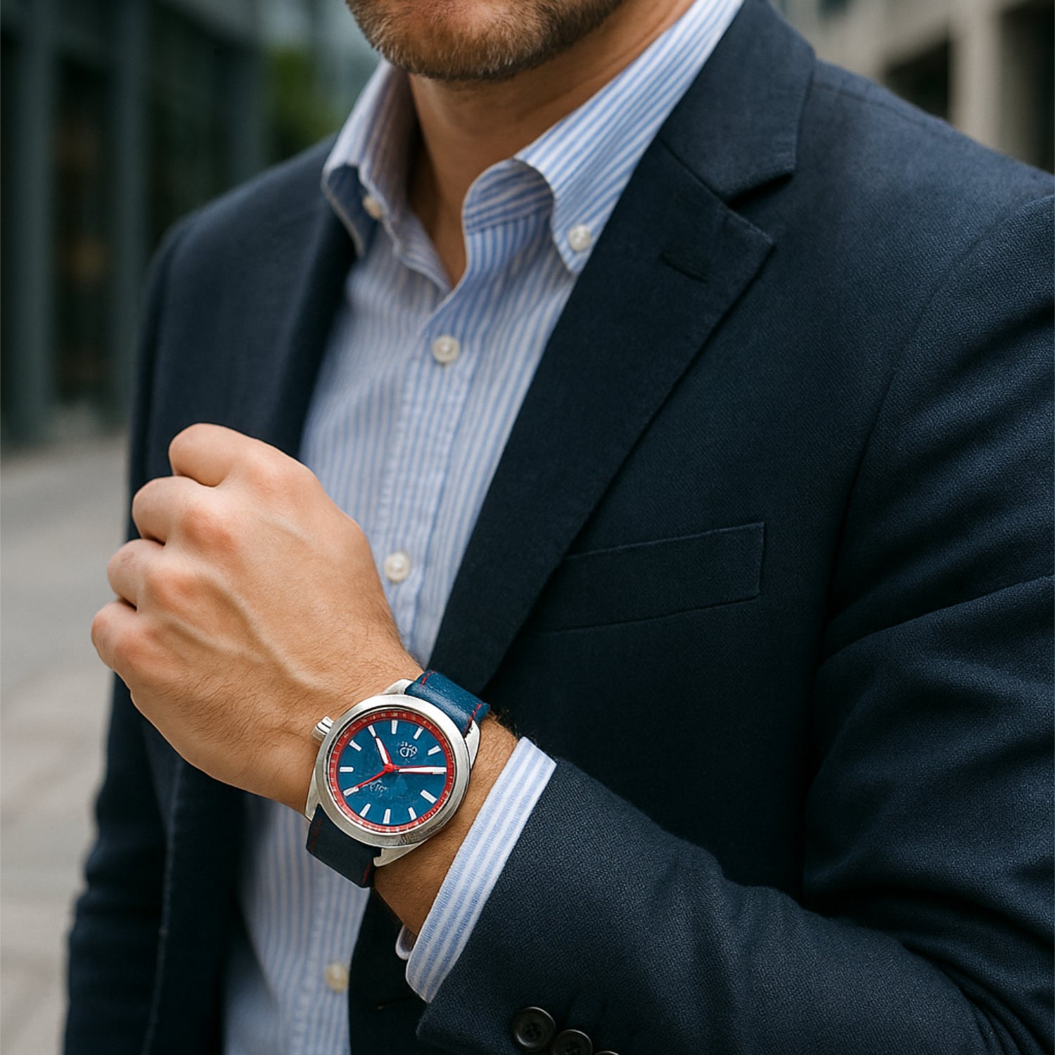 Automatikuhr DL05-8215-SL-bl-r «Osaka» - Limited Edition