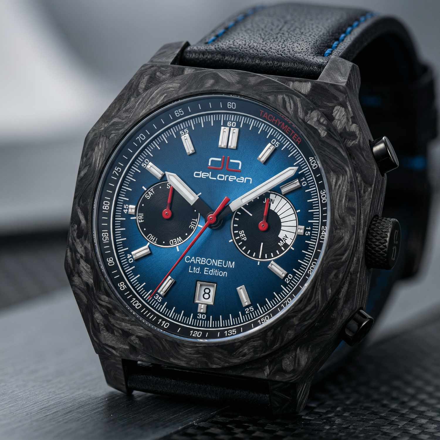 Automatikuhr DL05-1261-CL-bl Carboneum