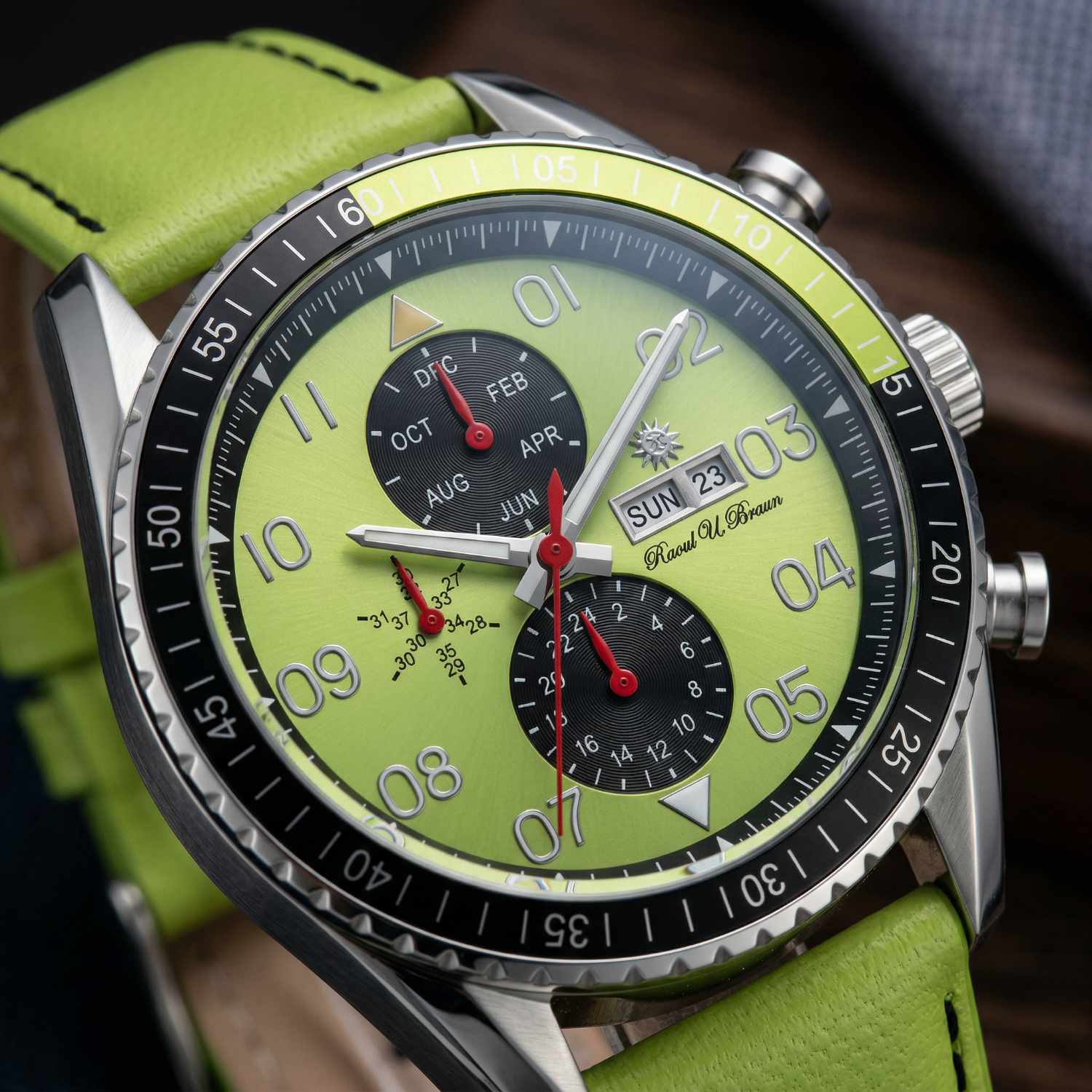 Automatikuhr RUB05-0224L-SL-lime-s
