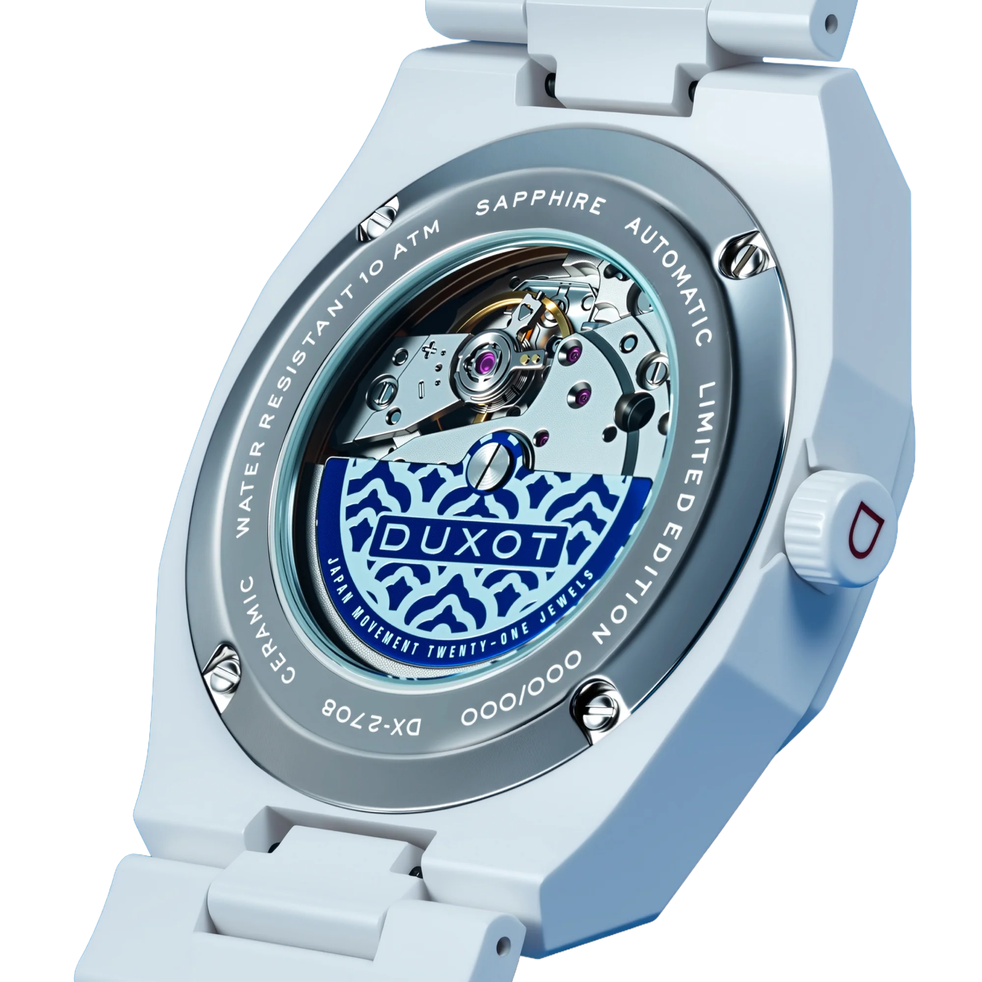 Pamplona Ceramic Automatikuhr DX-2078-11 «Petal Cream» Limited Edition