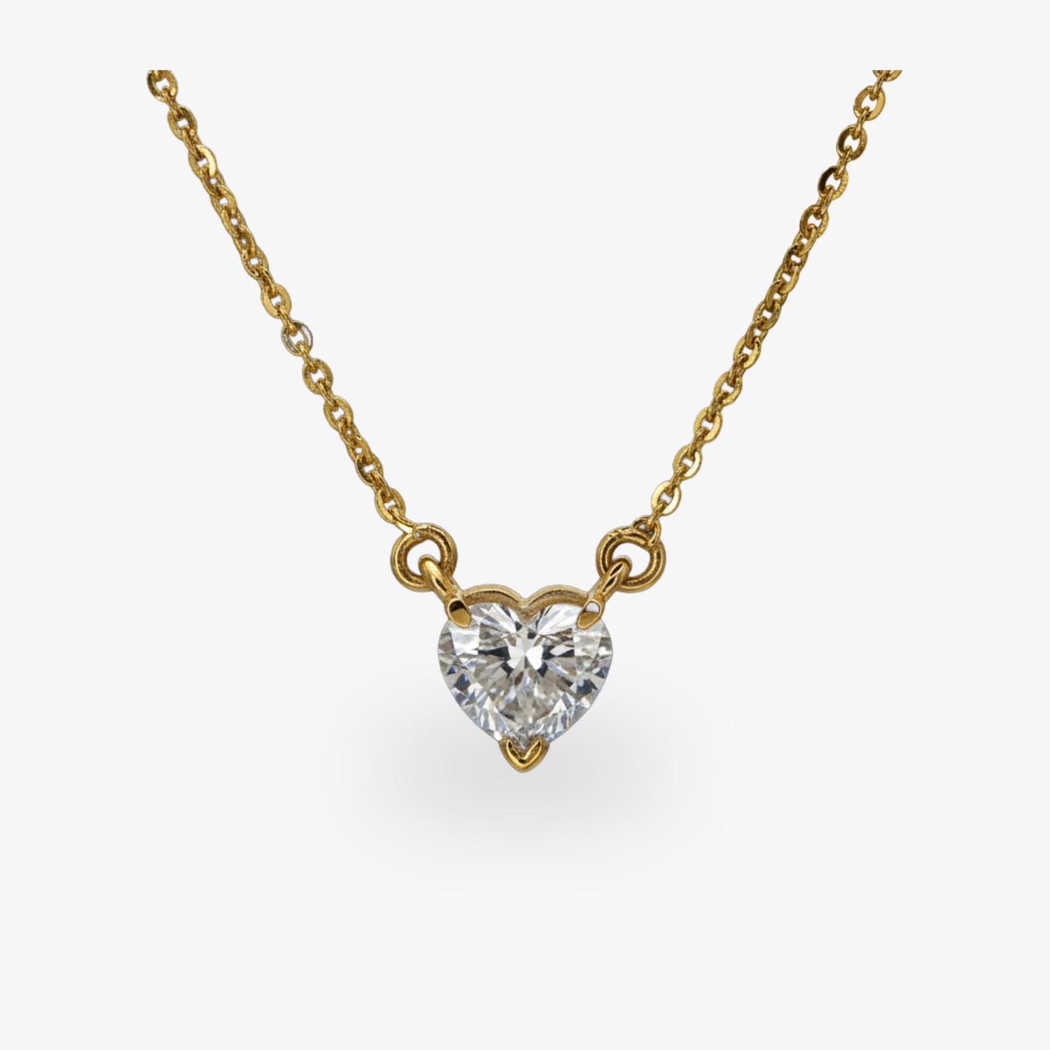 Kette Queen of Hearts – Kette mit Herzanhänger – 585er Gelbgold mit 1 ct Diamant