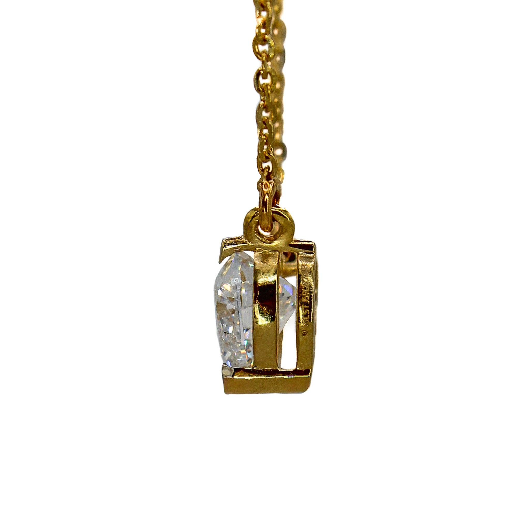 Kette Queen of Hearts – Kette mit Herzanhänger – 585er Gelbgold mit 1 ct Diamant
