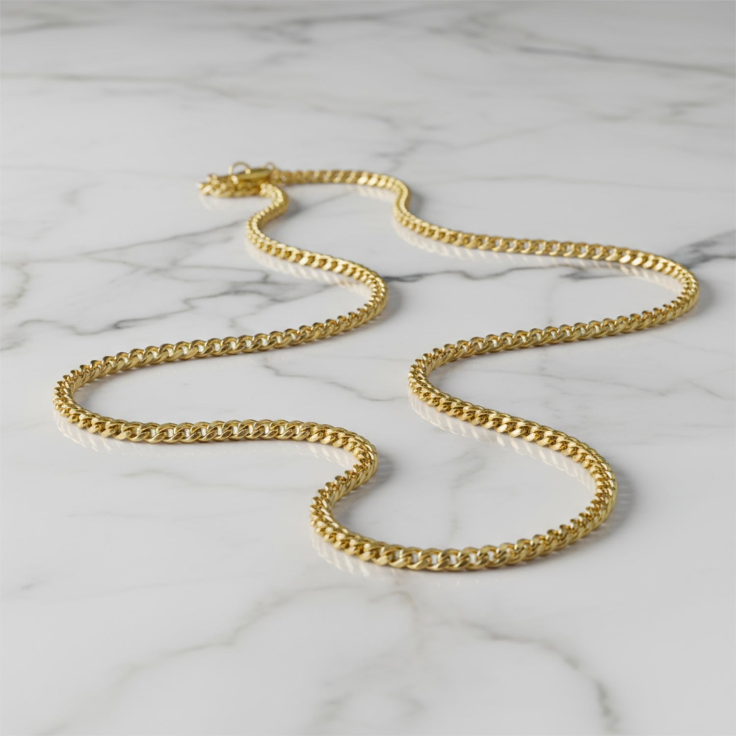 Chaîne de réservoir – or jaune 585, env. 4,9 g