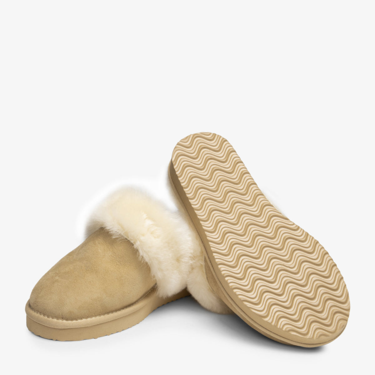 VITAFORM Hausschuh Doubleface Arosa in Beige – Ansicht 2
