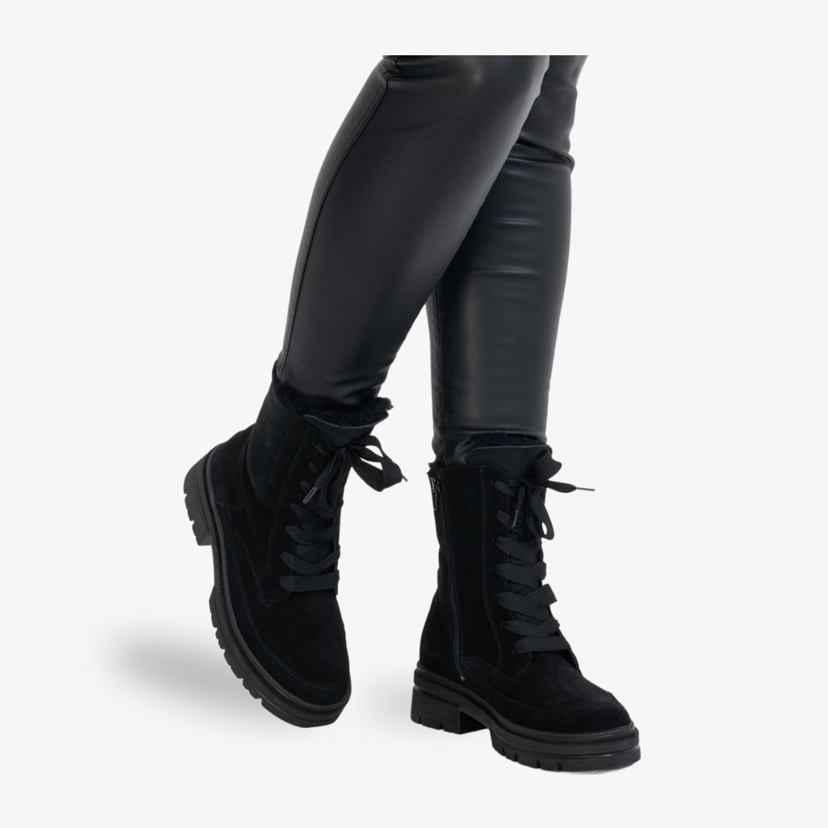 VITAFORM Stiefelette Veloursleder Zermatt in Schwarz – Ansicht 5