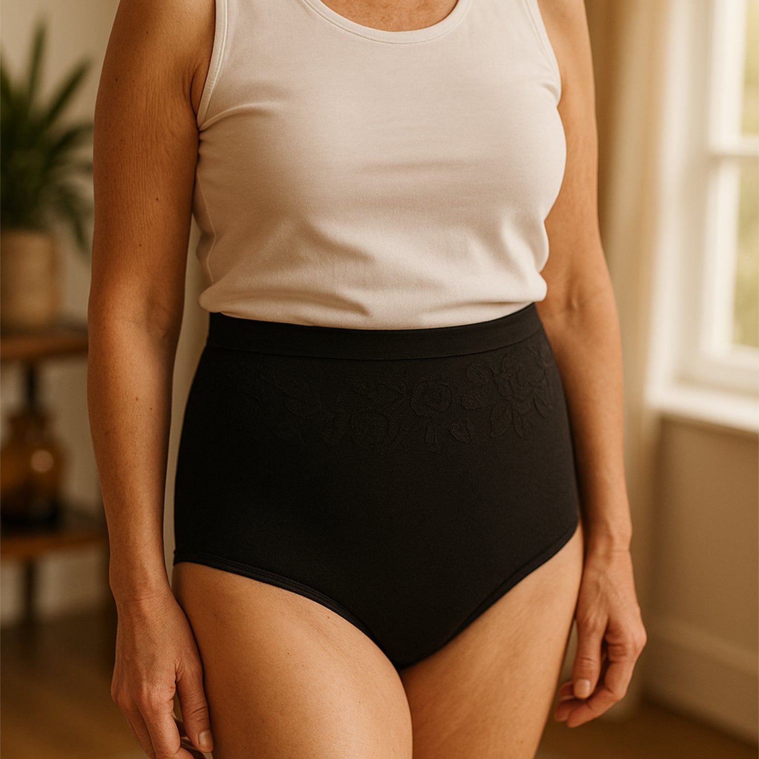 Shapewear Komfort Maxi-Slip – 2er Set Schwarz