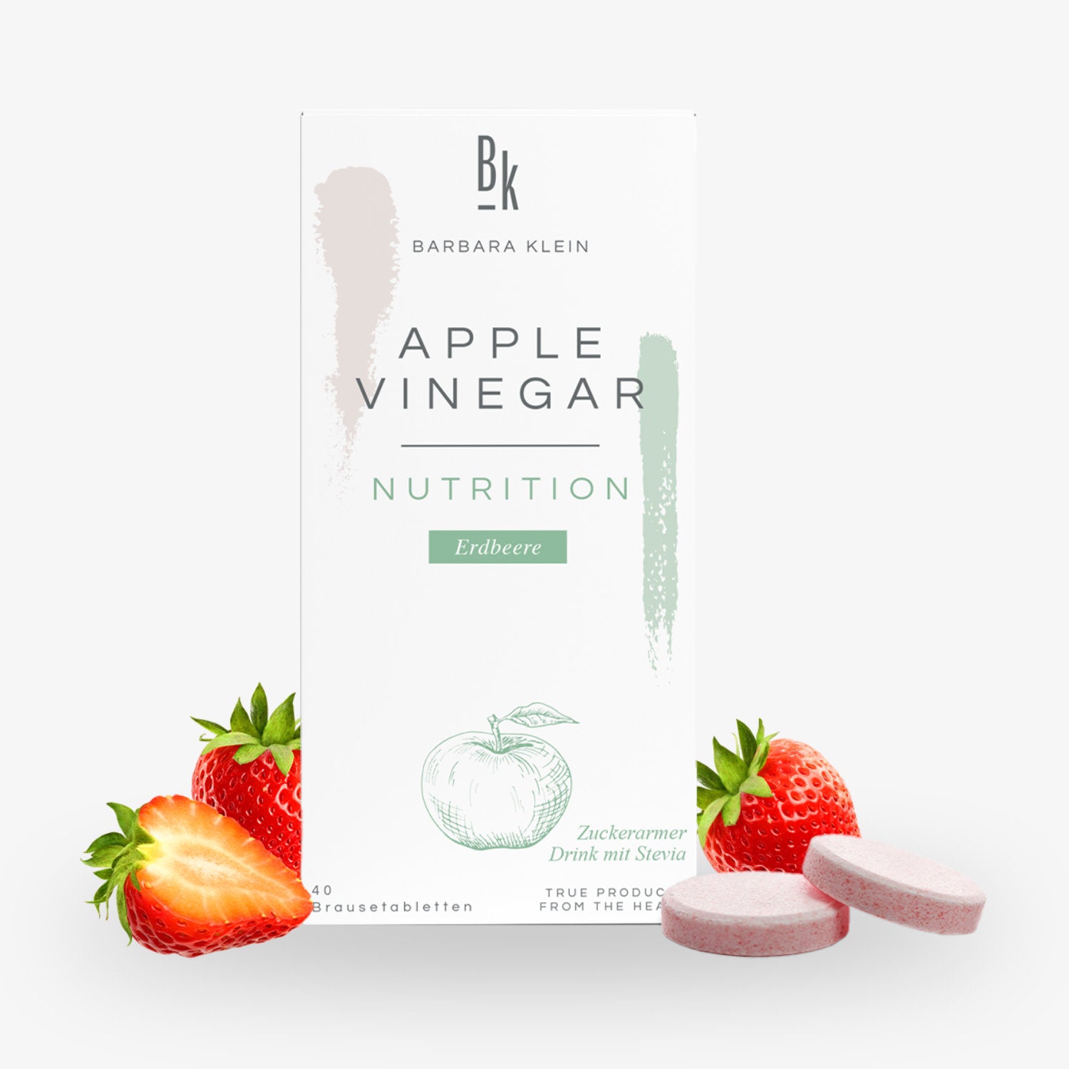 APPLE VINEGAR Brausetabletten mit Stevia – 2 x 20 Brausetabletten