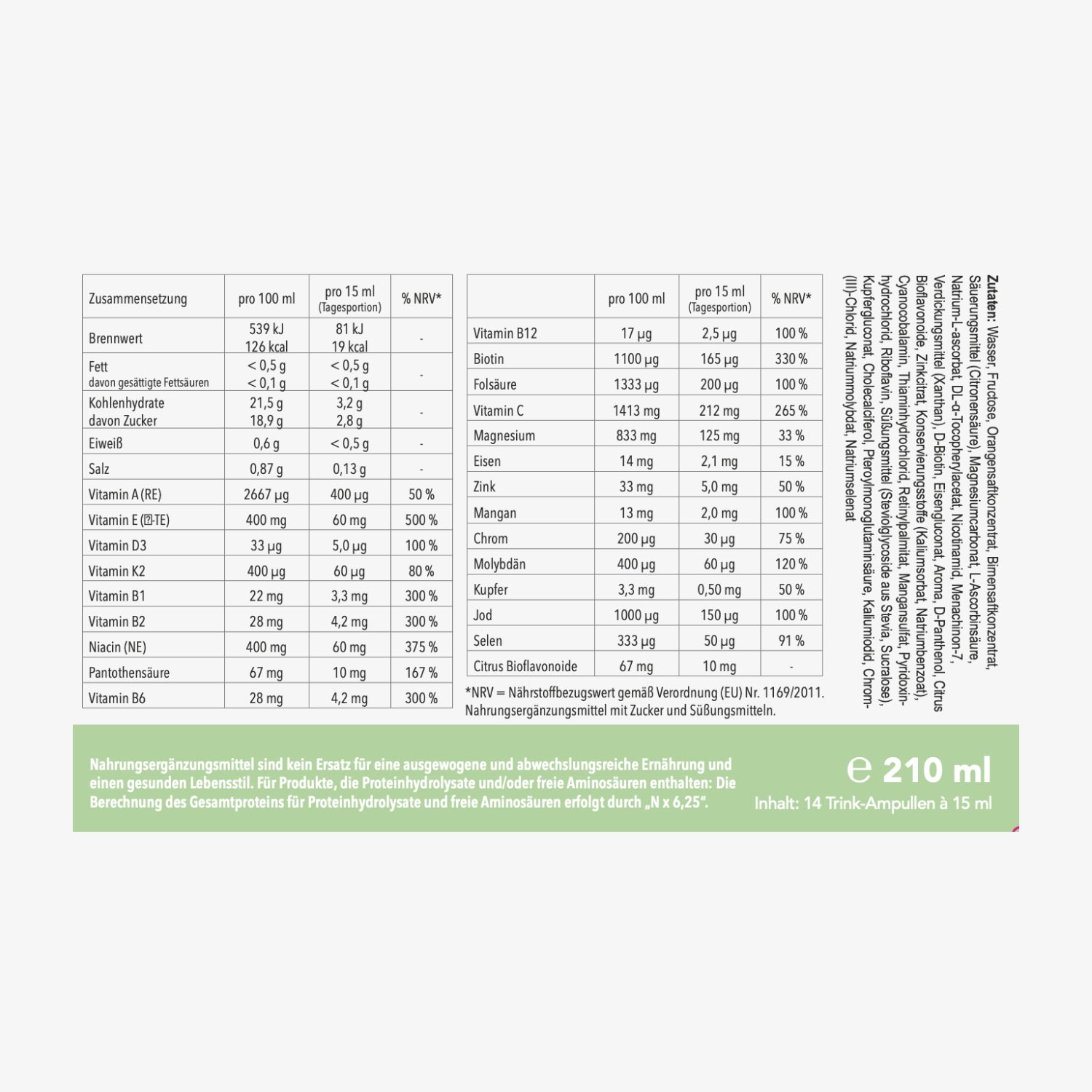 Immune Control + Trinkampullen – jeweils 15 ml