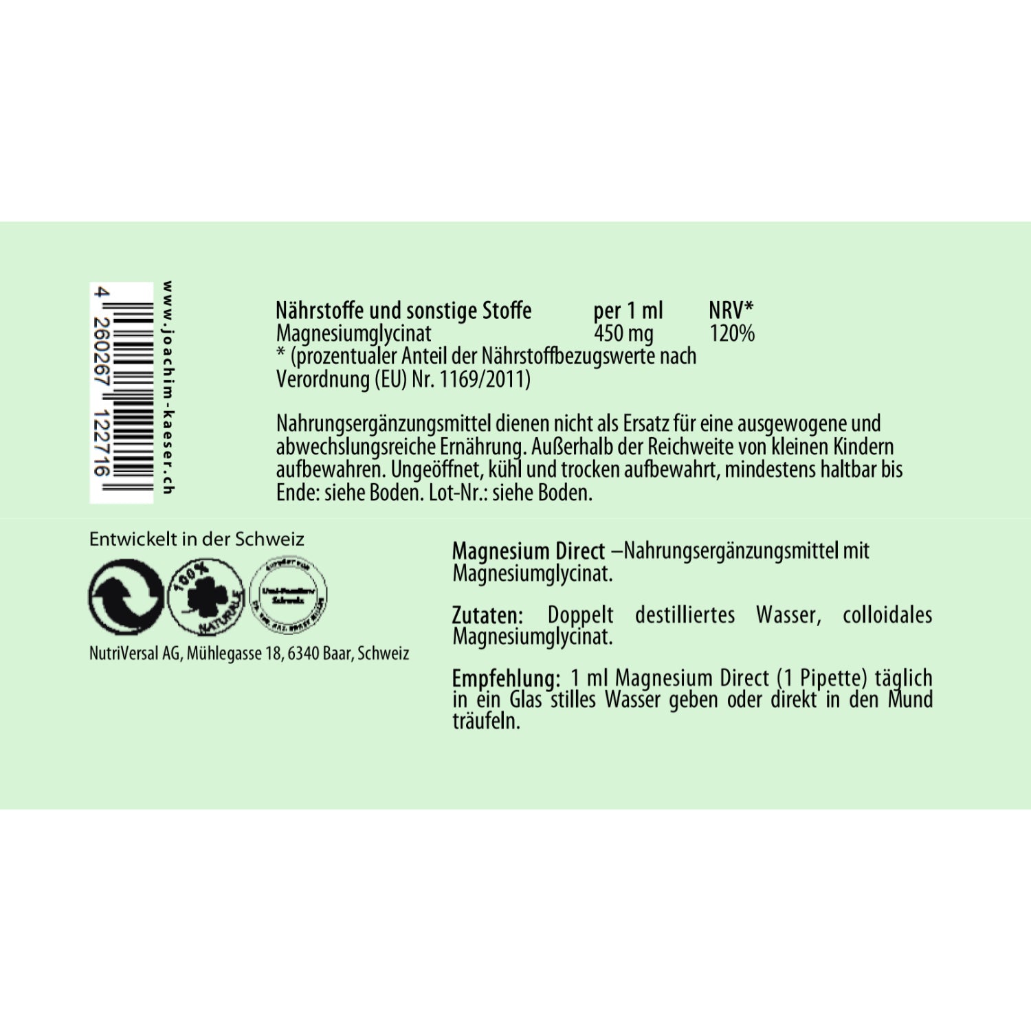 Magnésium Direct – 60 ml