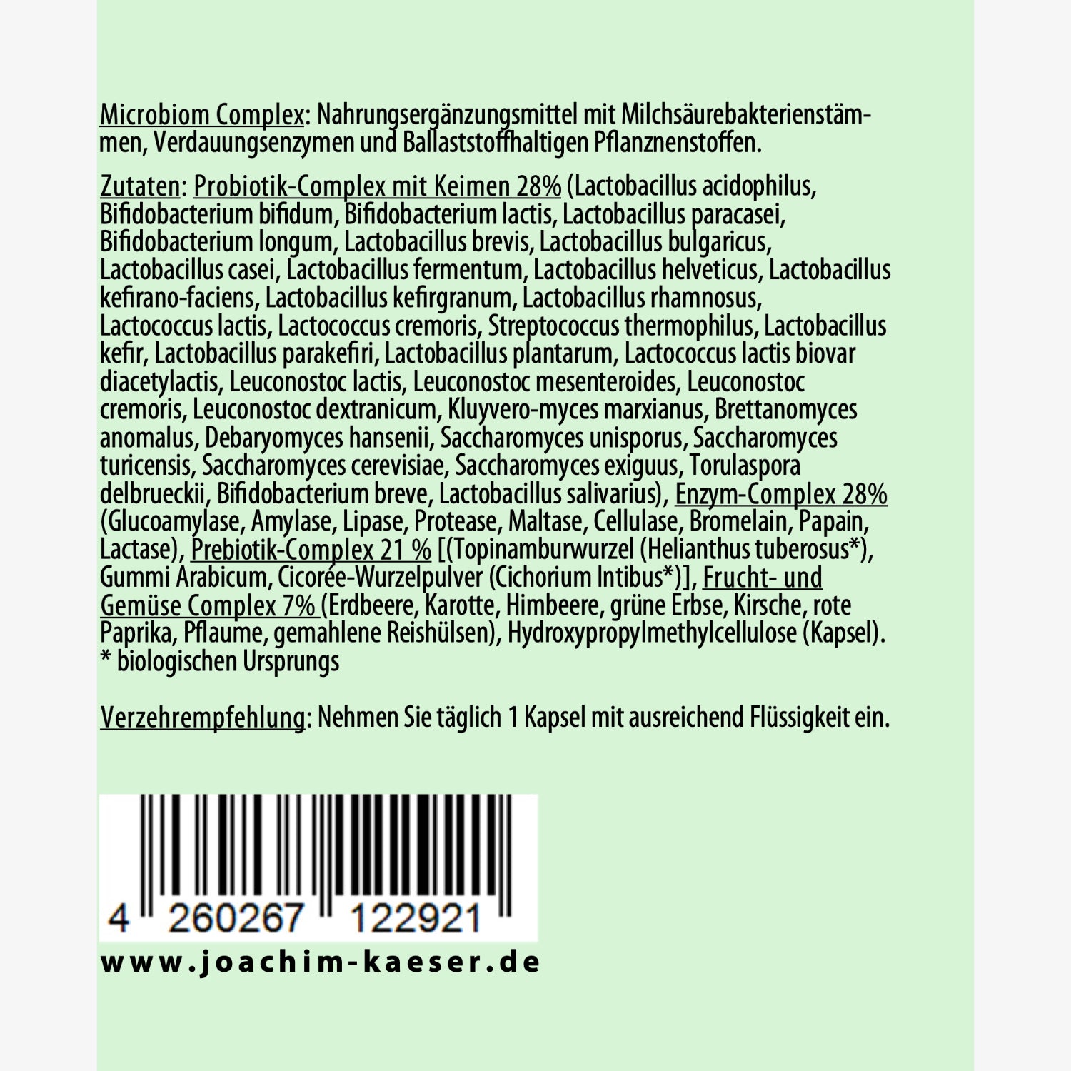 Microbiom Complex – 60 Kapseln