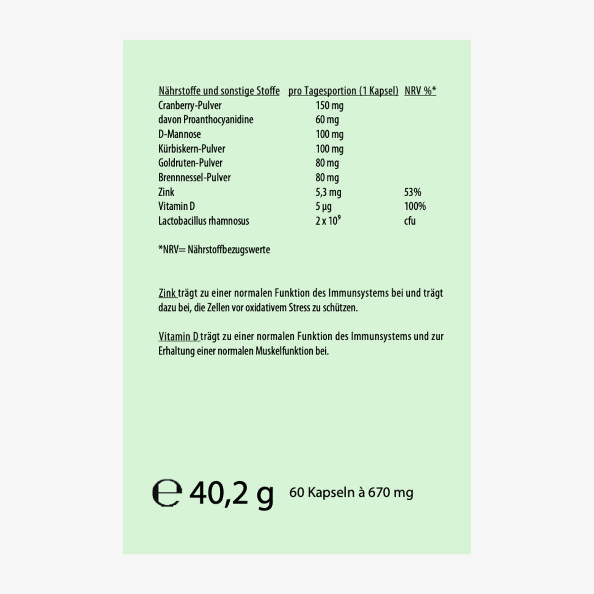 Blasen Kapseln PAC 40 – 60 Stück