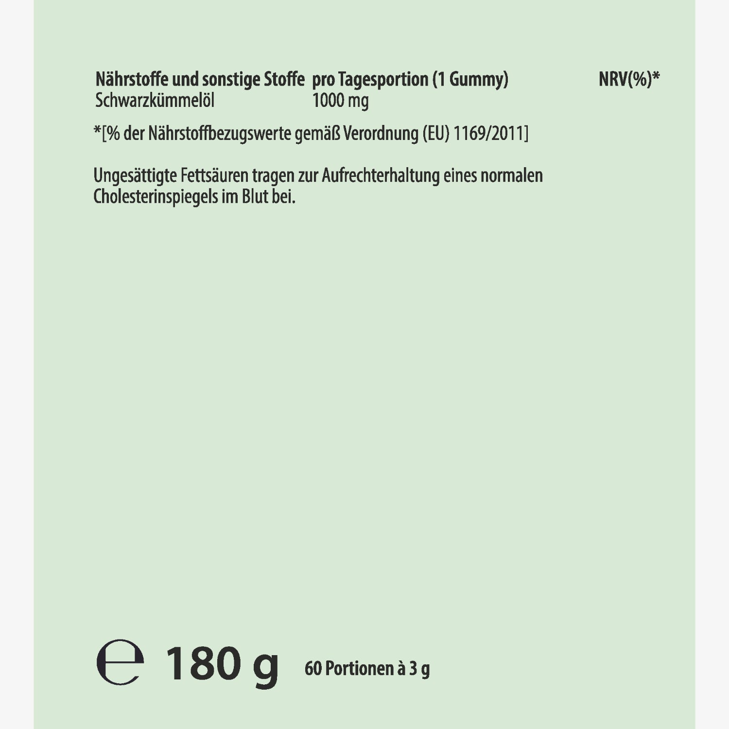 Schwarzkümmel Gummies – 60 Stück