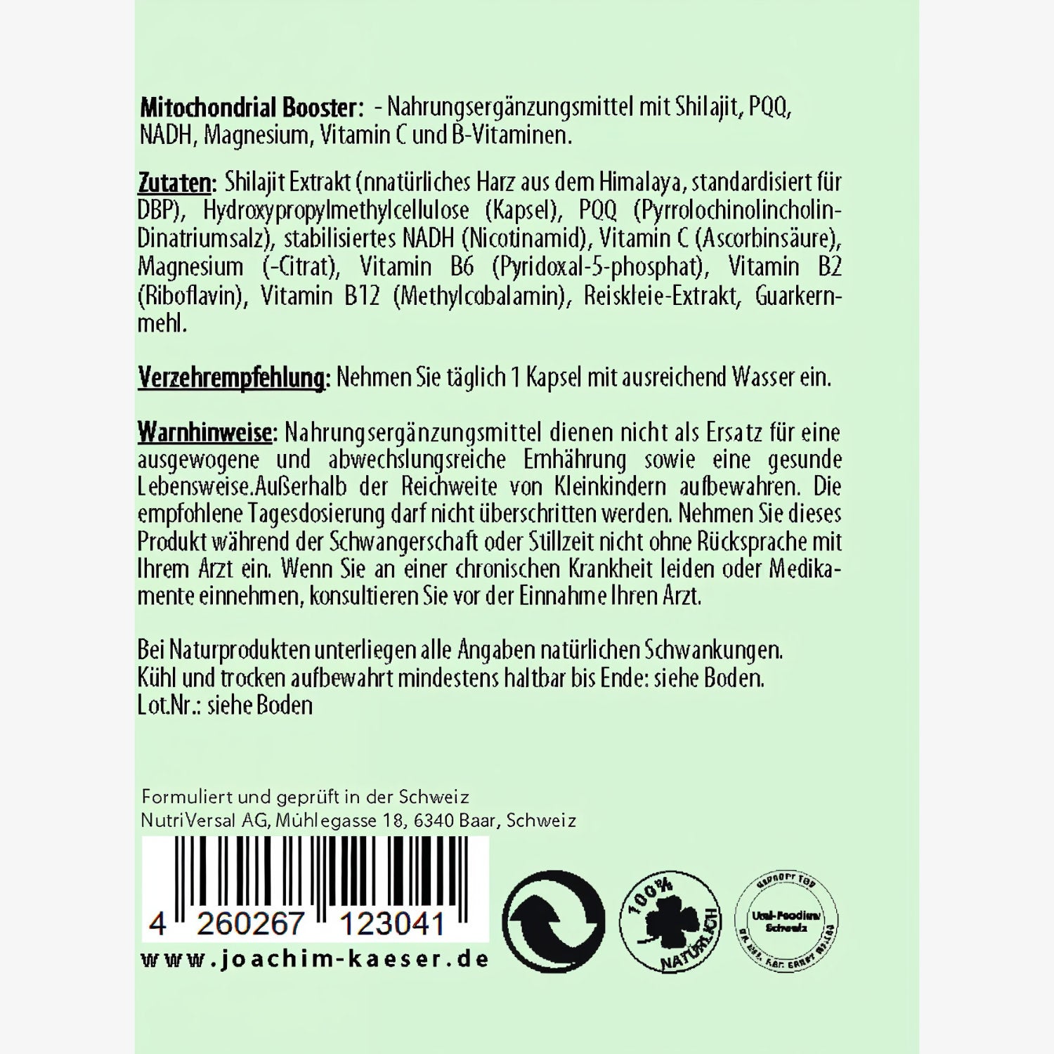 Booster mitocondriale – 60 capsule