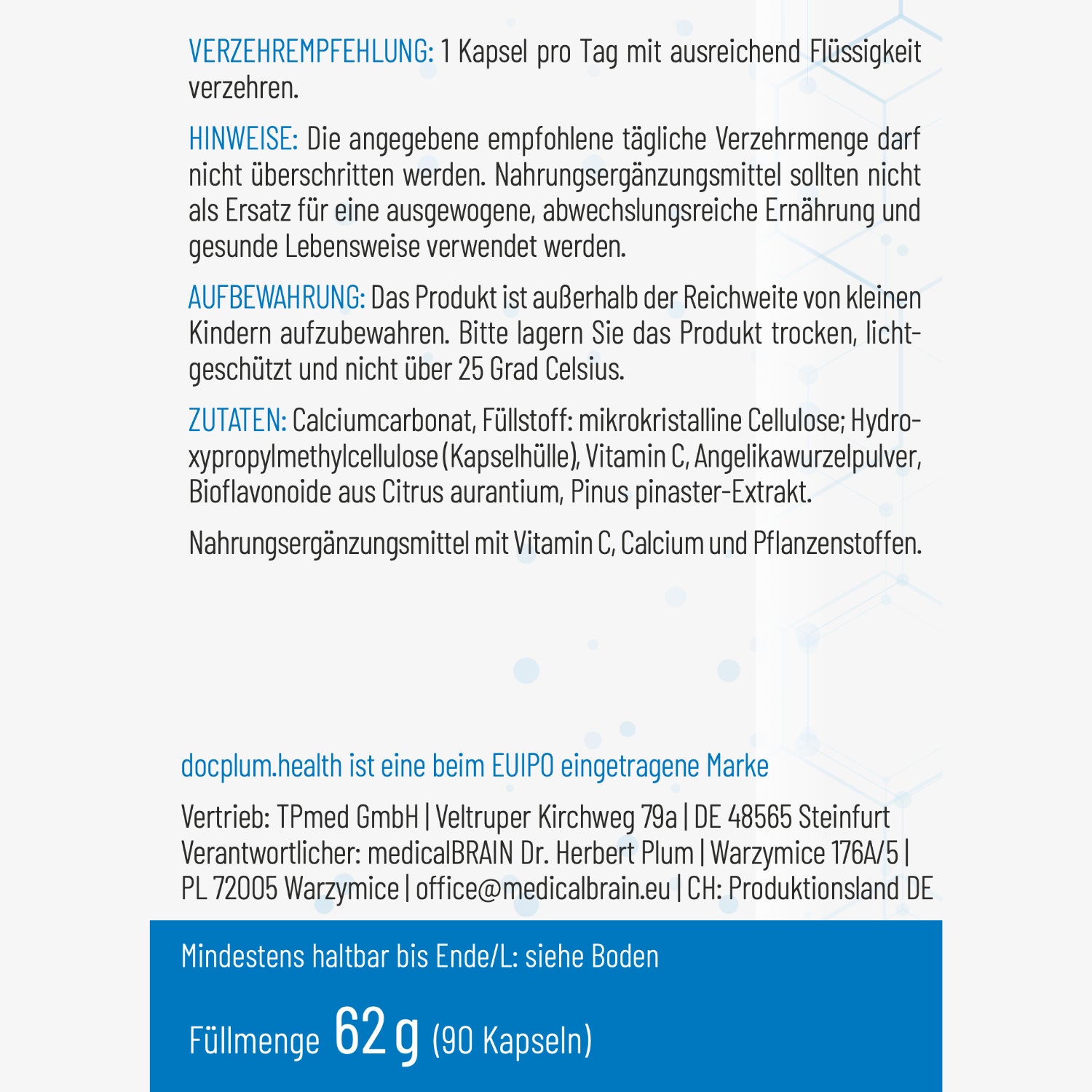 Vasi sanguigni – 90 capsule