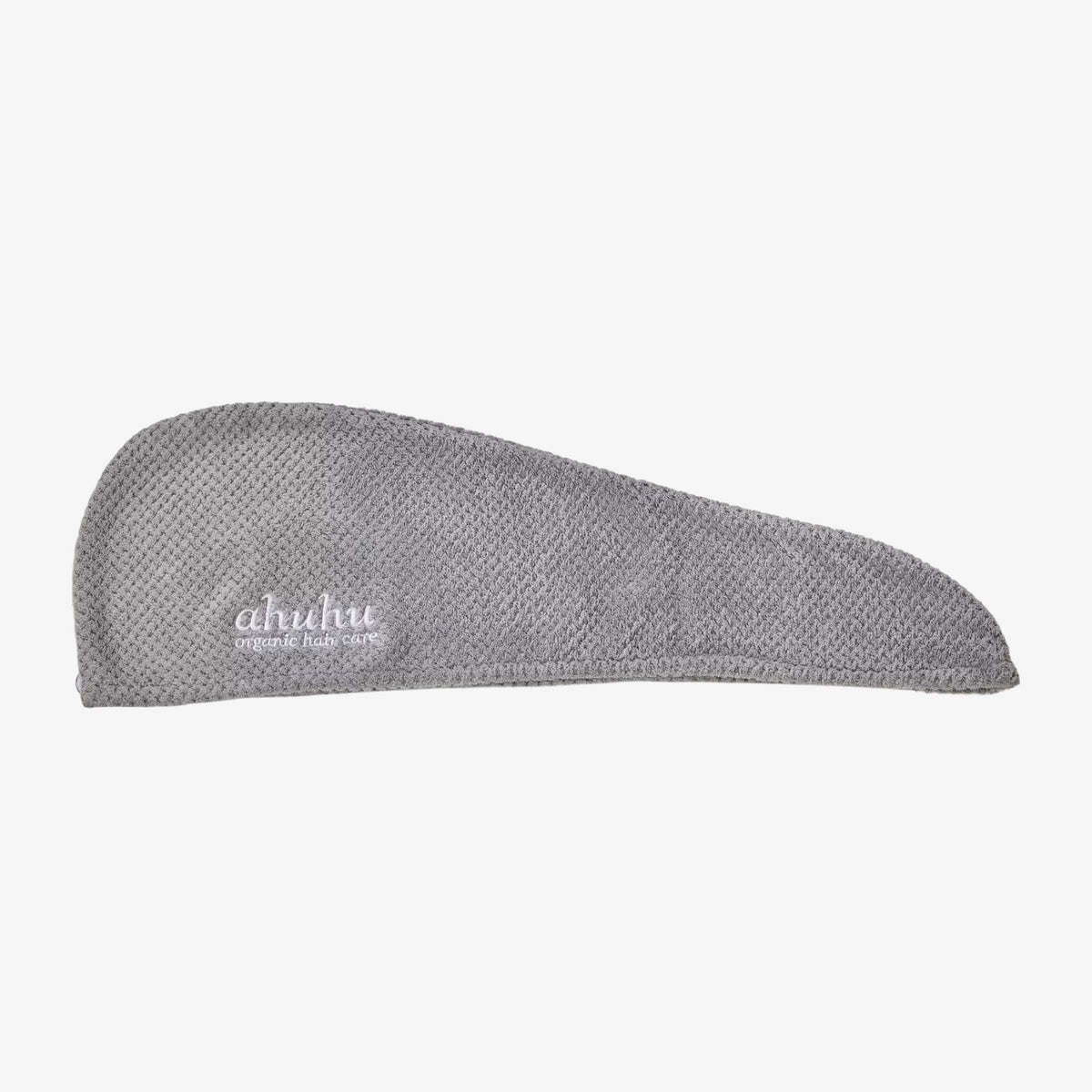 Turbante per capelli in microfibra leggero grigio