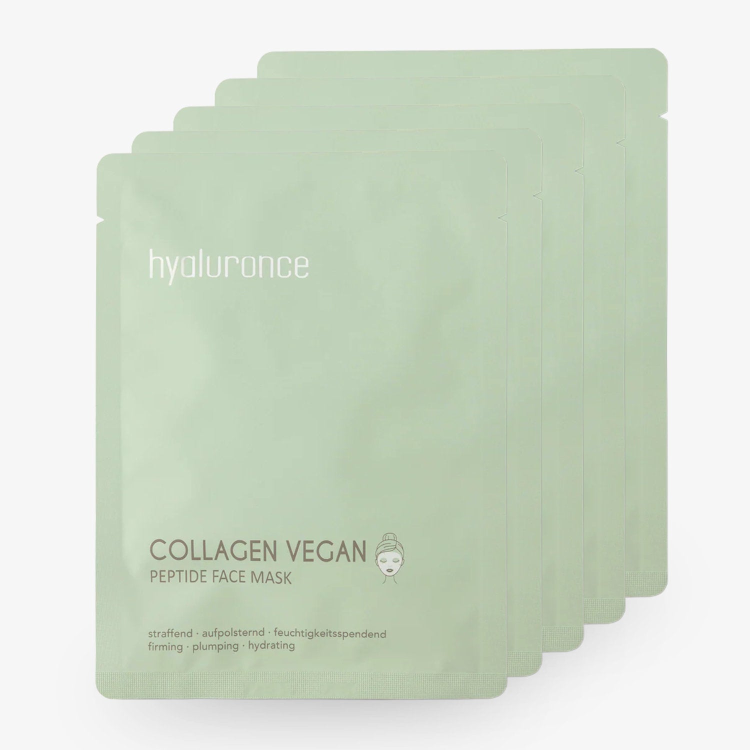 Collagen Vegan Tuchmaske, feuchtigkeitsspendende und straffende Peptid-Gesichtsmaske für frische Haut.