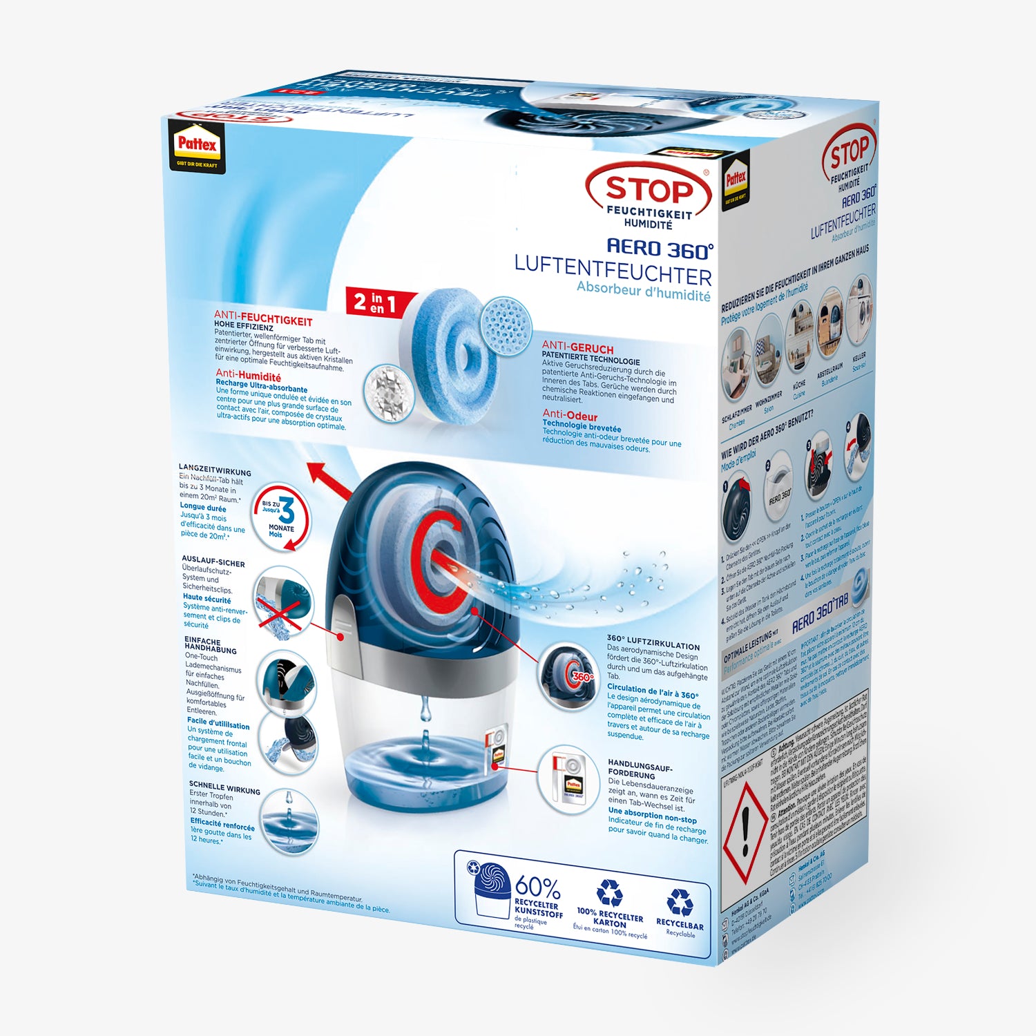 Luftentfeuchter mit AERO 360° Technologie – für ein angenehmes Raumklima