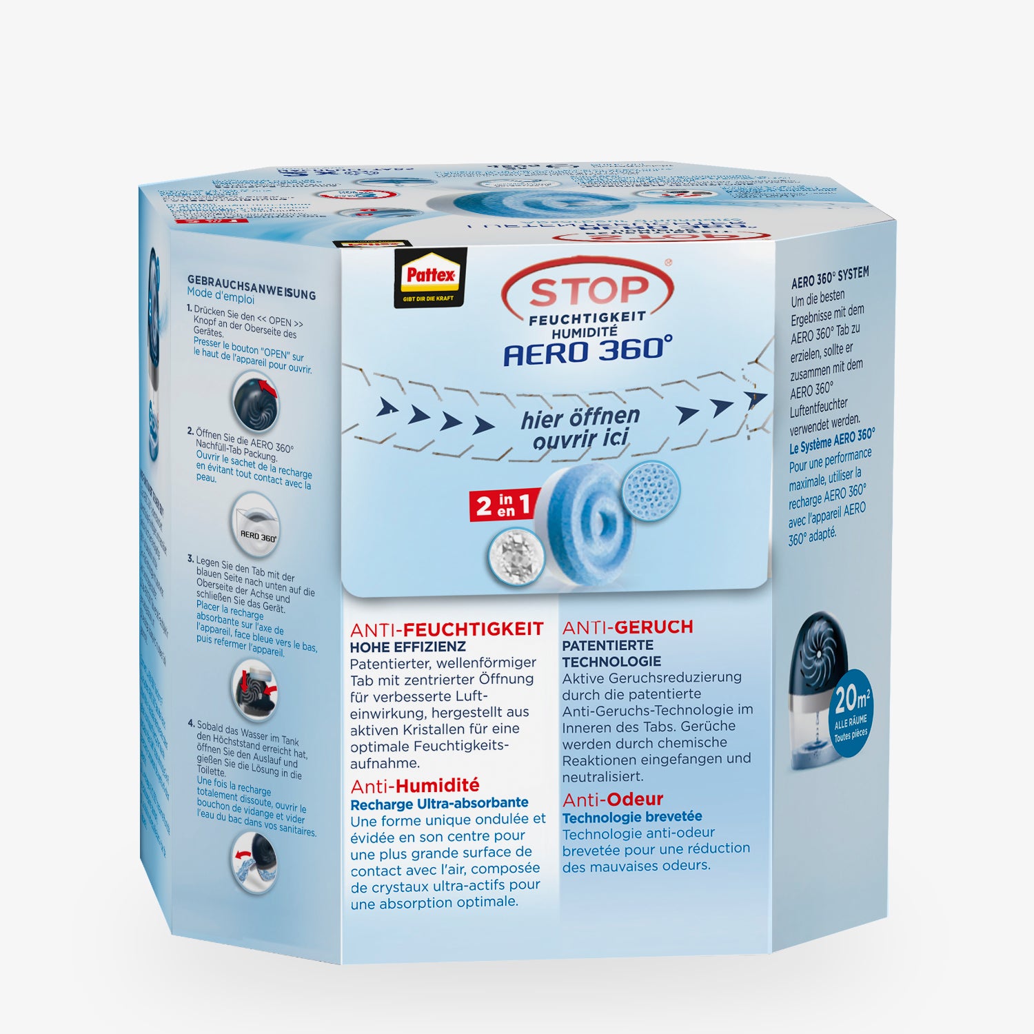 AERO 360° Nachfüll-Tabs für Luftentfeuchter