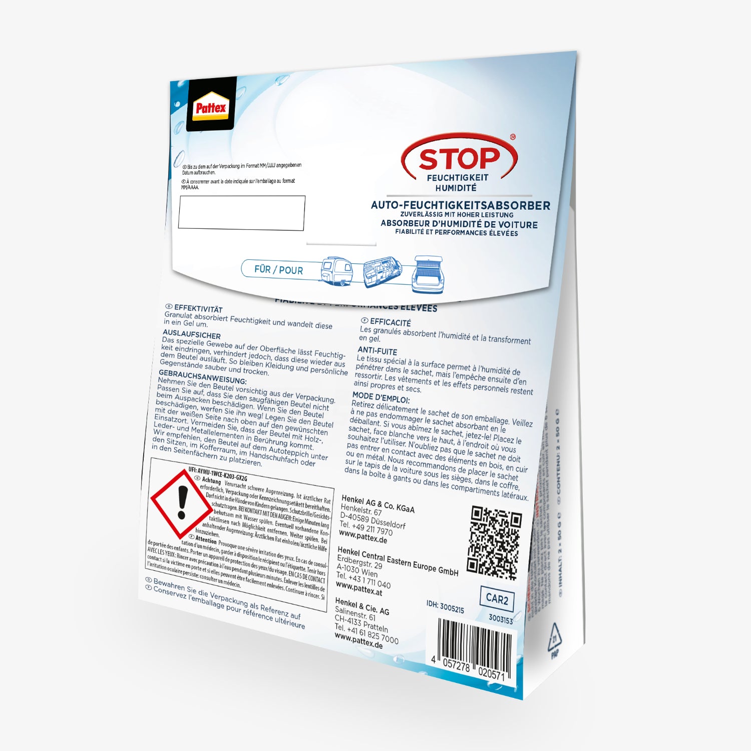 Luftentfeuchter Auto-Sachets – 2 x 50 ml