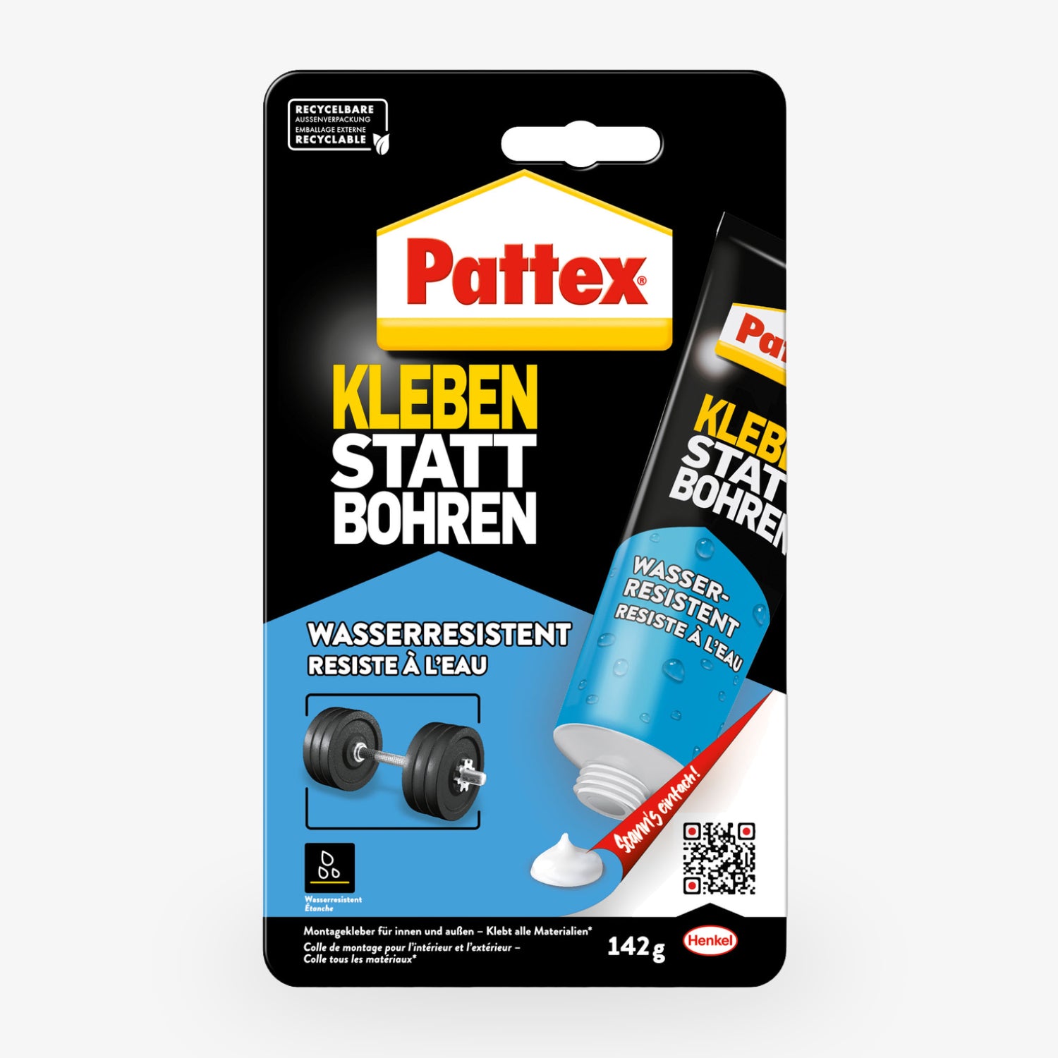 Montagekleber «Kleben statt Bohren» – wasserresistent & stark haftend