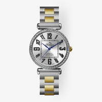 F.405 – montre classique pour femme avec bracelet bicolore et éclat subtil