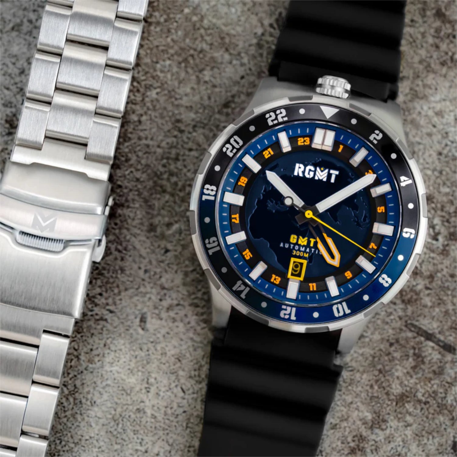GLOBEMASTER GMT Automatic – MISSION BLUE – RG-8067-44