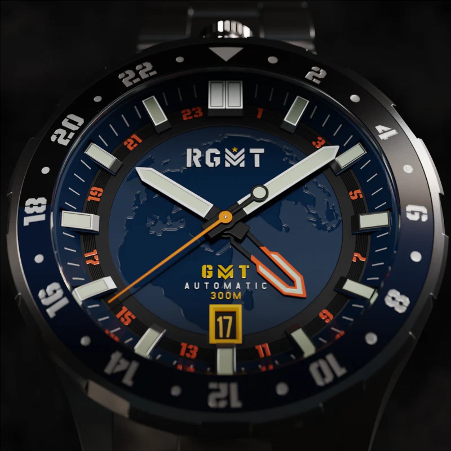 GLOBEMASTER GMT Automatic – MISSION BLUE – RG-8067-44