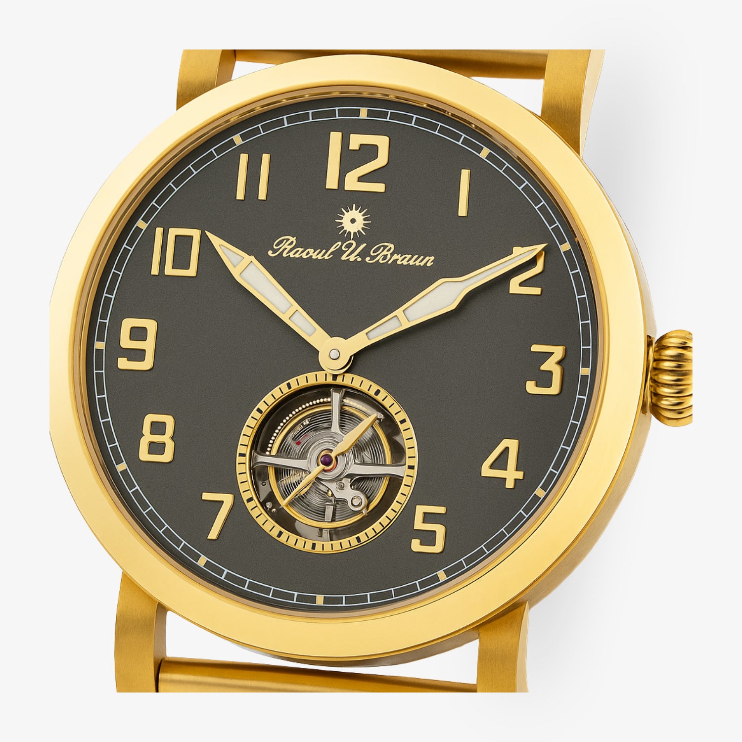 RUB05-0464GM-ant – Automatik-Uhr mit offener Unruh