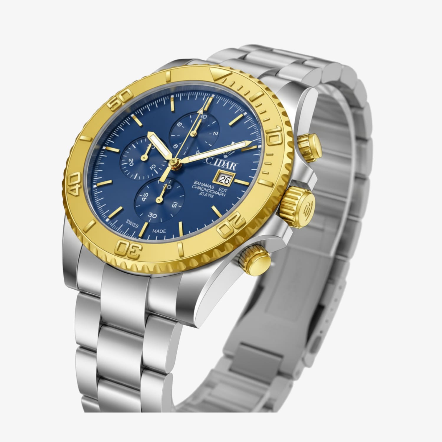 VR012-3540D-SG-bl «Swiss Made» Chronograph