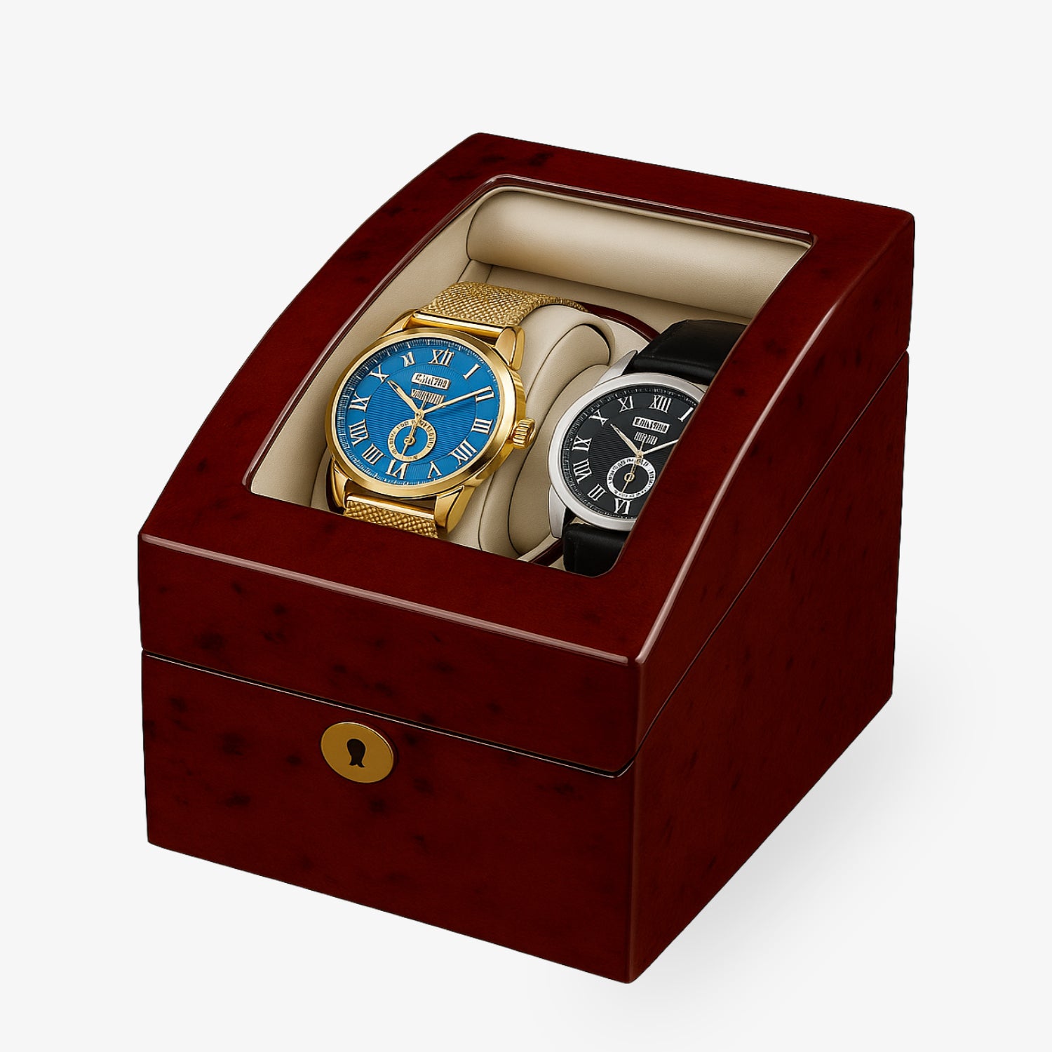 KUBUS Set – Uhrenbeweger + 2x Uhr «MEIßEN»