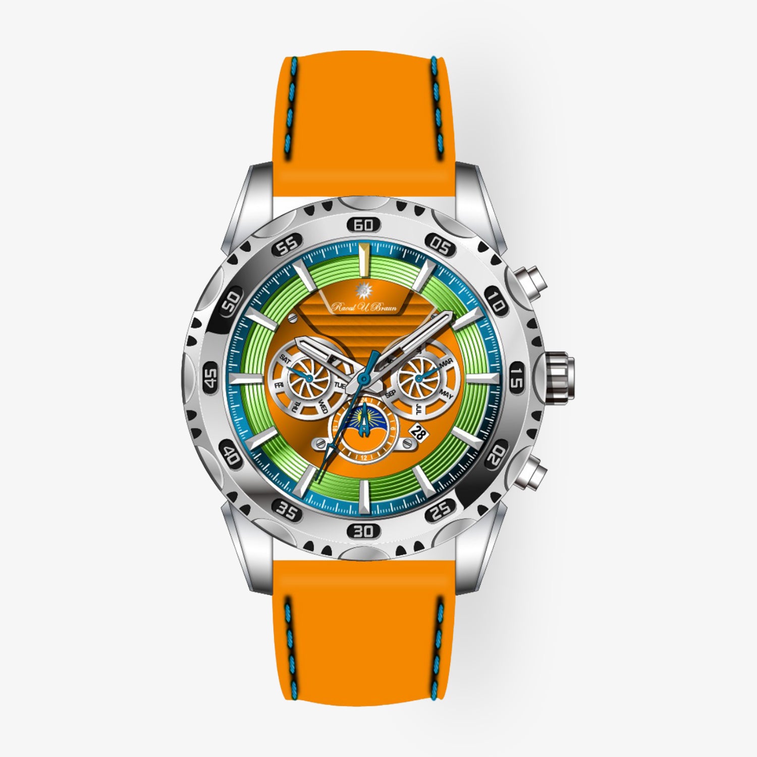 Automatikuhr RUB05-0430PB-SL-or-pet «Amazonas III» – Limited Edition