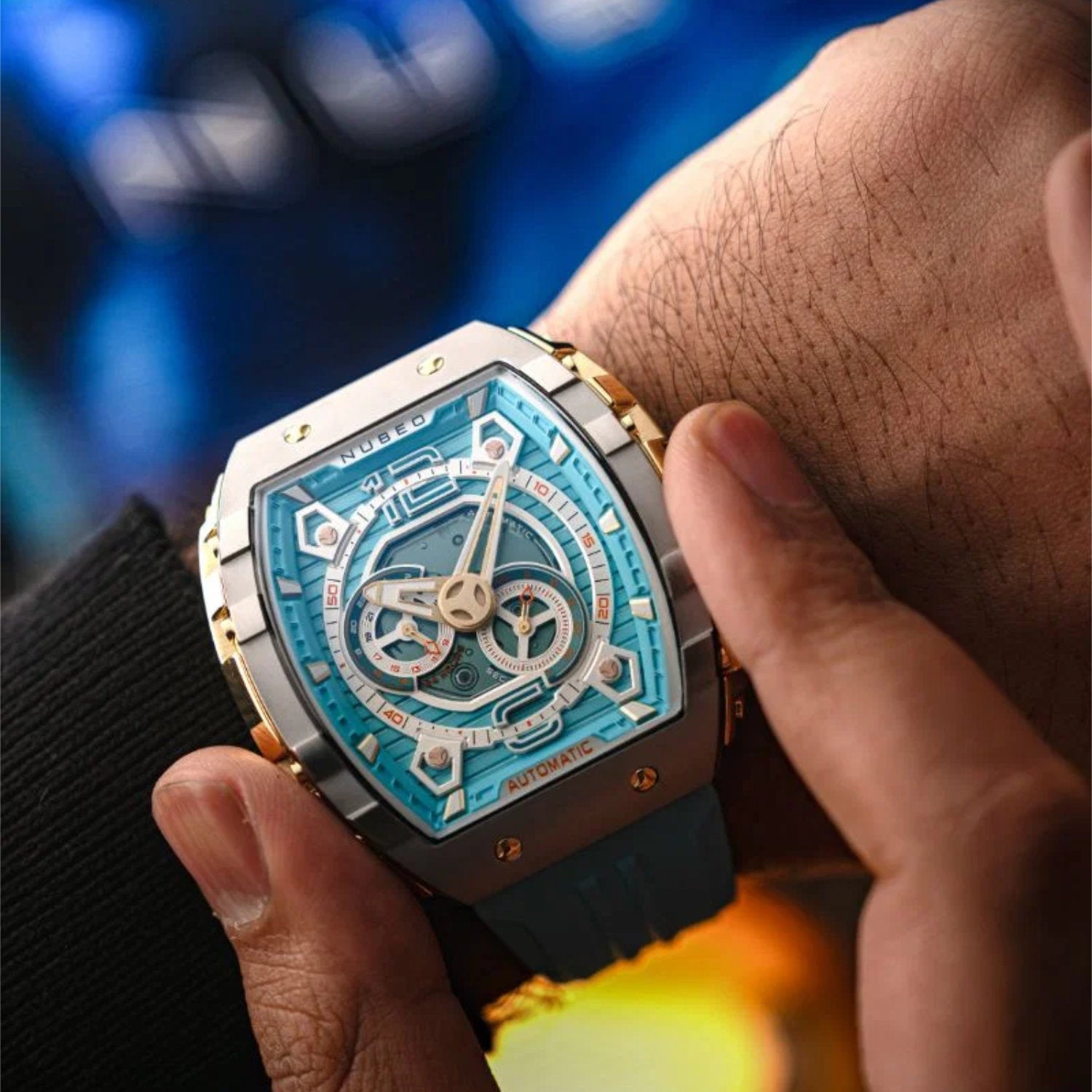 Automatikuhr NB-6087-04 "City Blue"