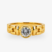 Ring Modell Emilia – 585er Gelbgold mit 0,51 ct Brillant