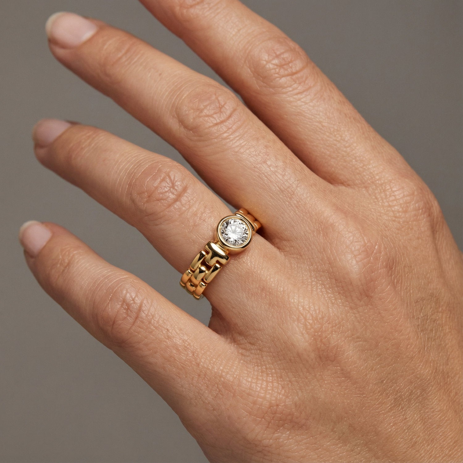 Ring Emilia – 585er Gelbgold mit 0,51 ct Brillant