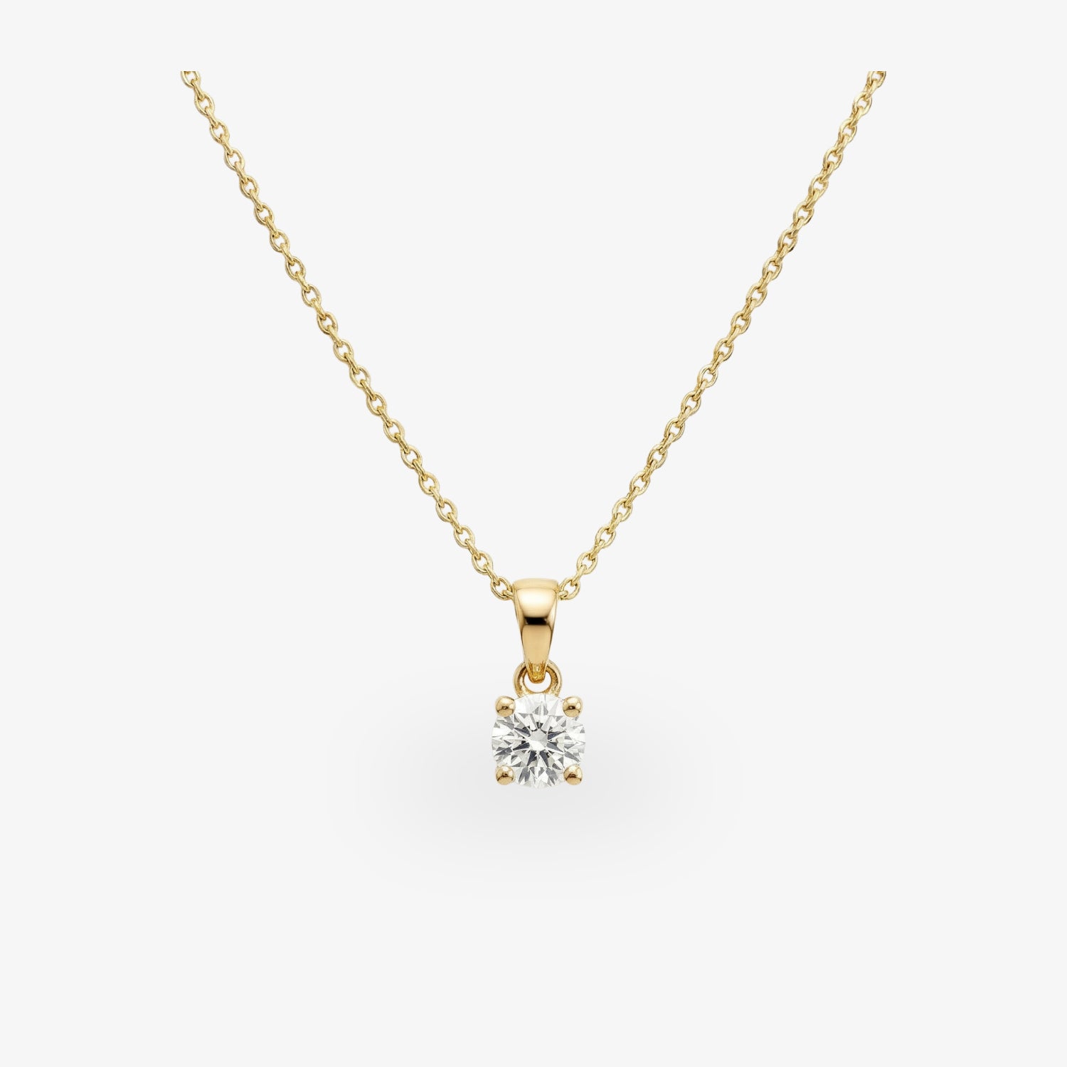 Kette Florence – 585er Gelbgold mit 0,5 ct Brillant-Anhänger