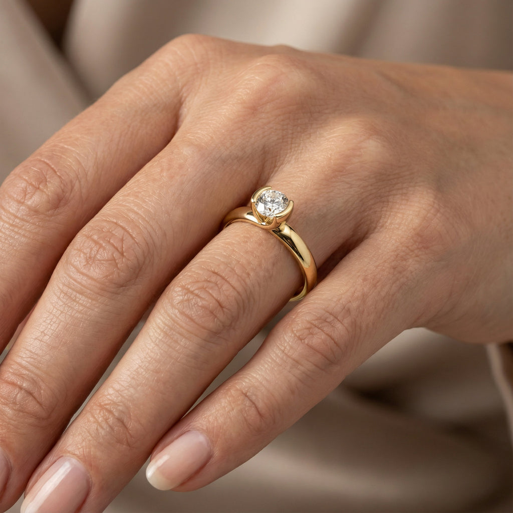 Anmol Rind ANMOL Diamant Ring Lucia – 585 Gelbgold 0,5ct Solitär