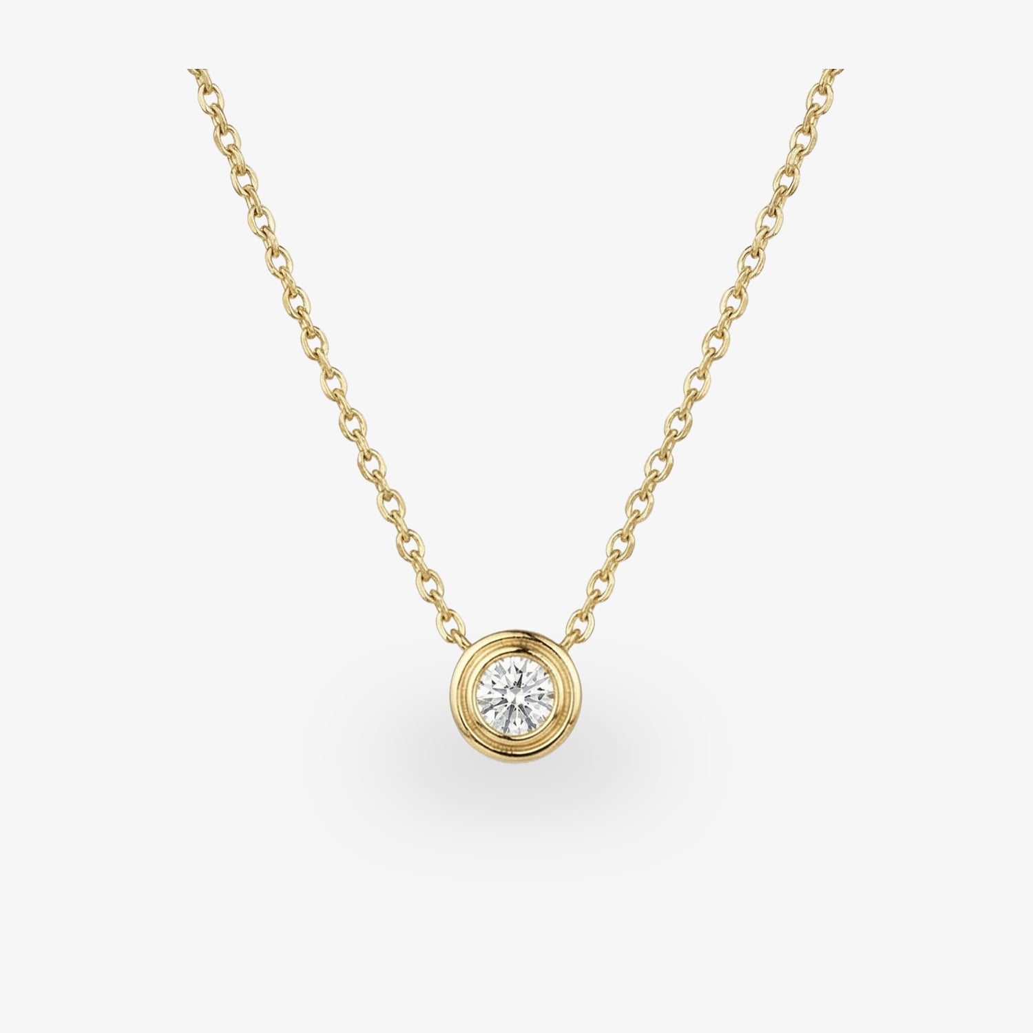Kette Juliette – 585er Gelbgold mit 0,2 ct Brillant-Anhänger