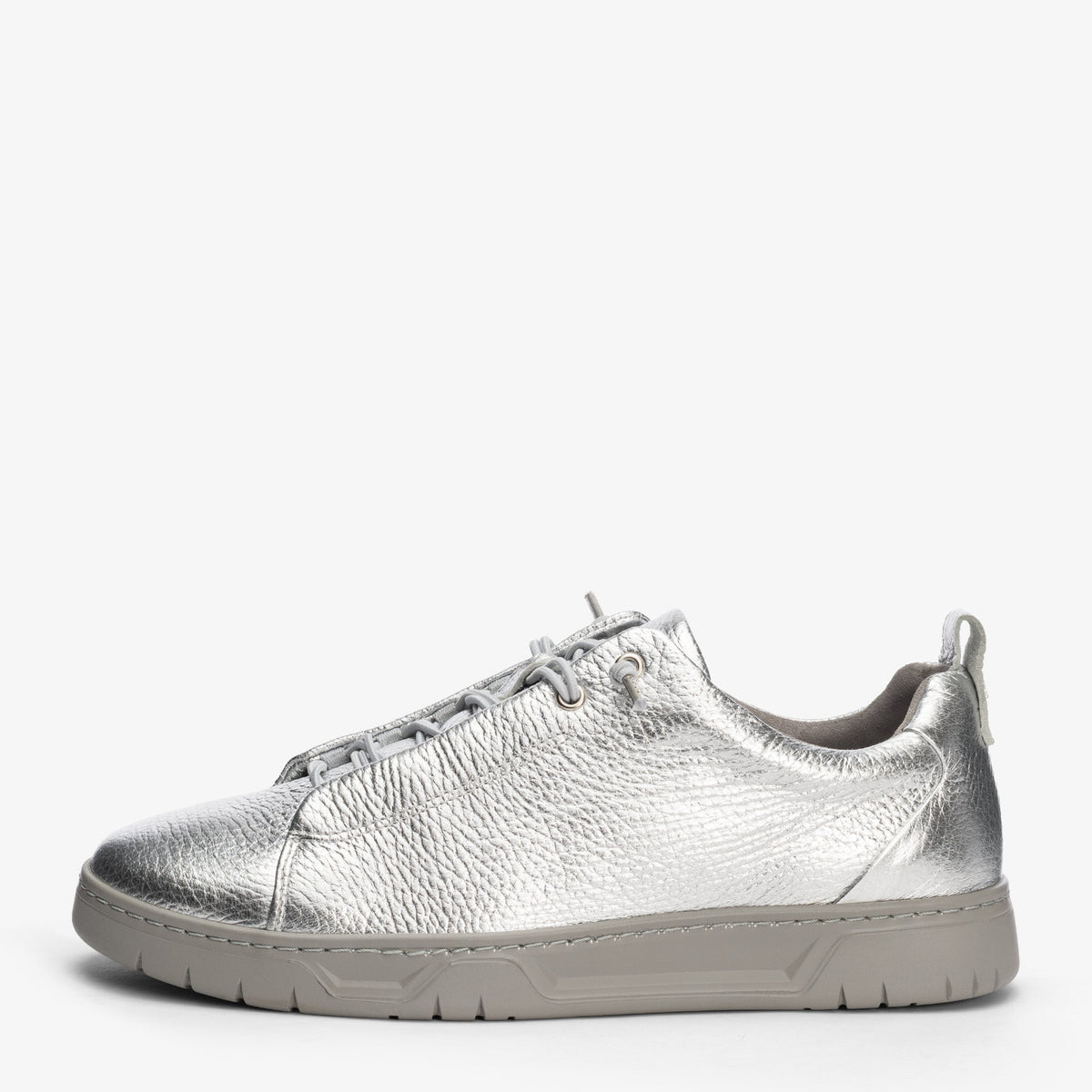 VITAFORM Sneaker Hirschleder Corvatsch in Silber – Ansicht 3