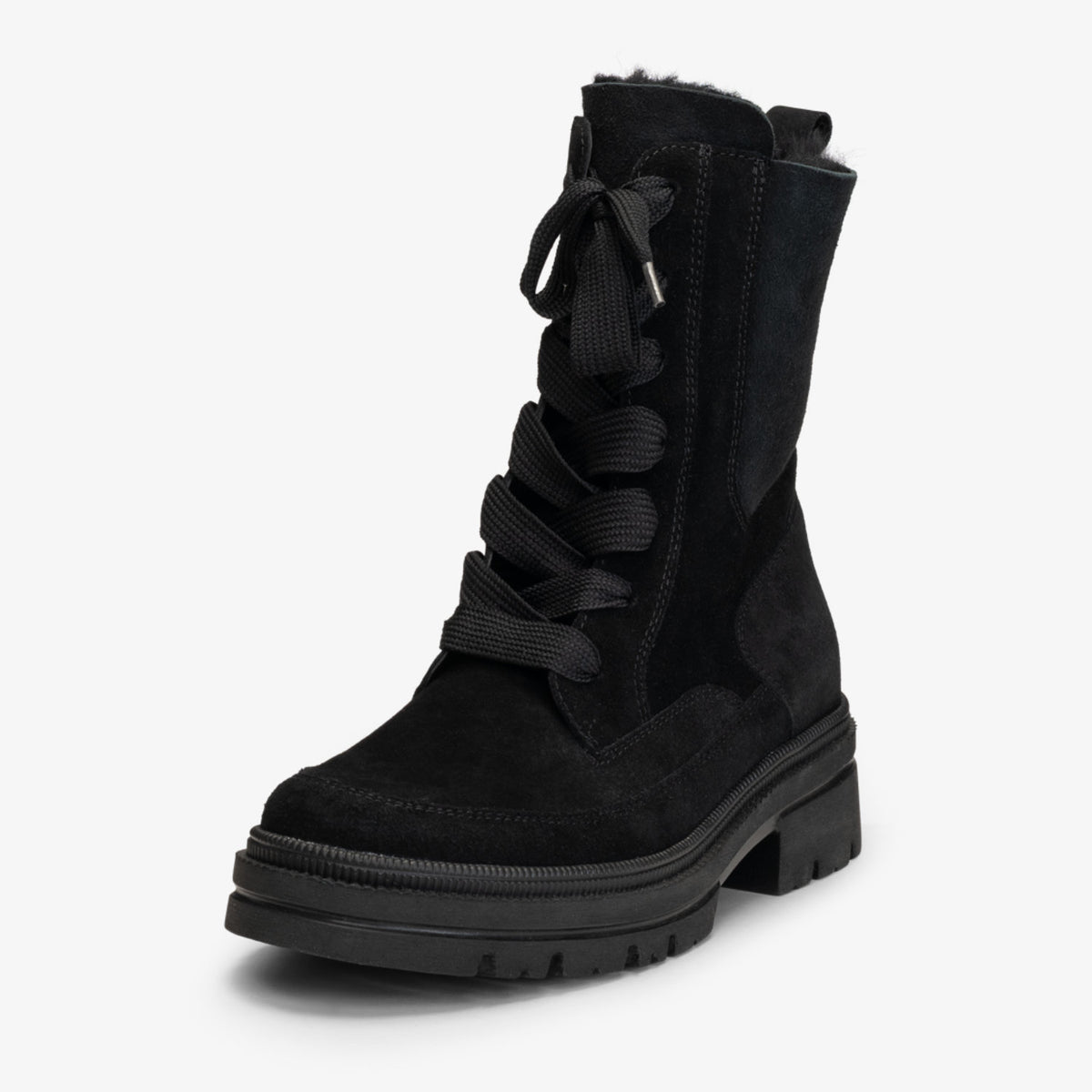 VITAFORM Stiefelette Veloursleder Zermatt in Schwarz – Produktbild