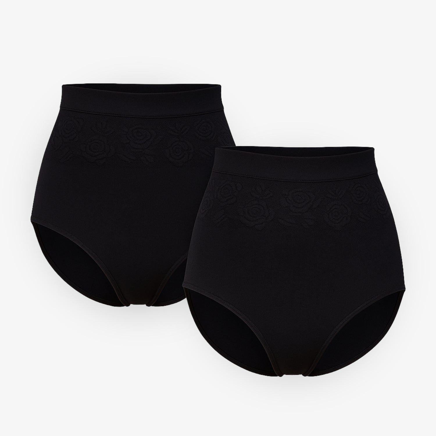 Shapewear Komfort Maxi-Slip – 2er Set Schwarz