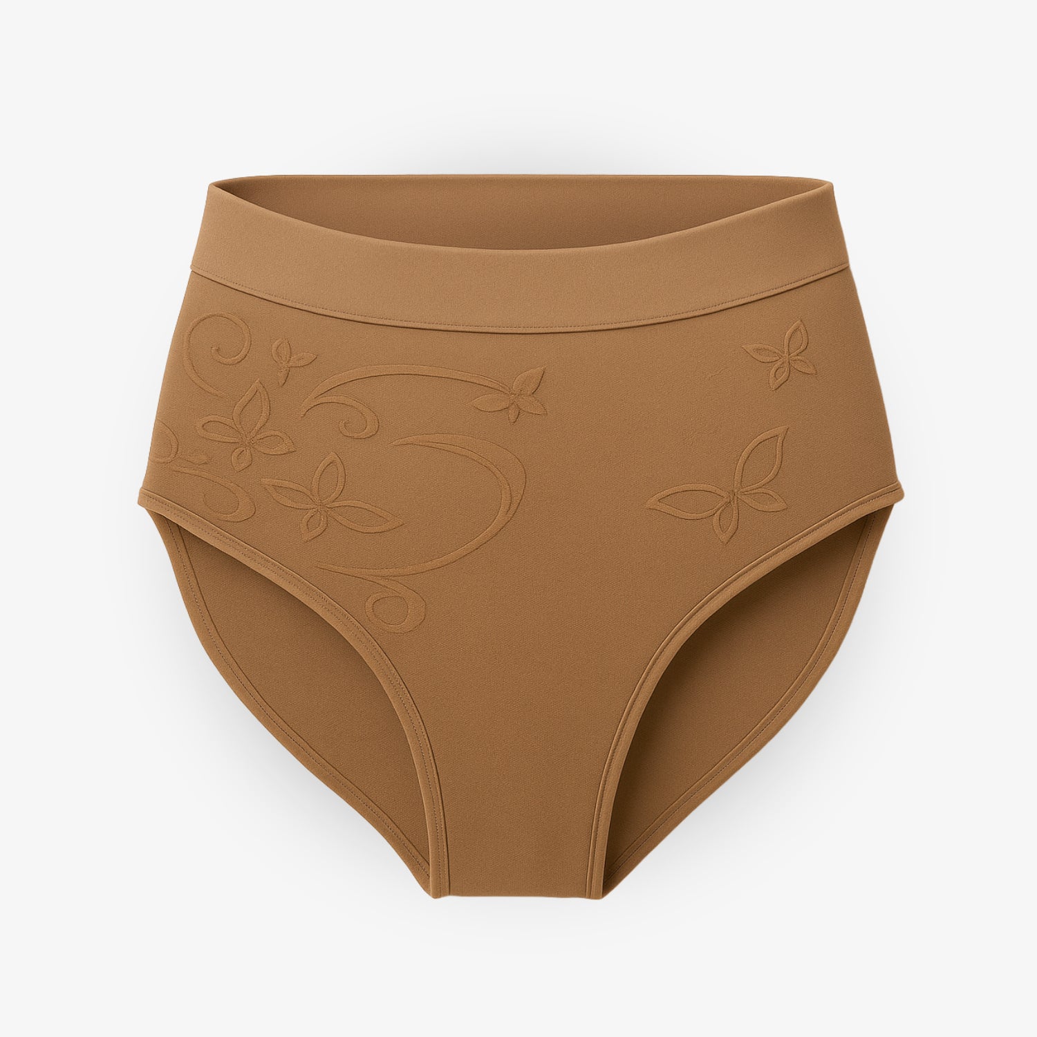Shapewear Komfort Midi-Slip im Schmetterlings-Blumen-Design – 2er Set Flieder und Sandelholz