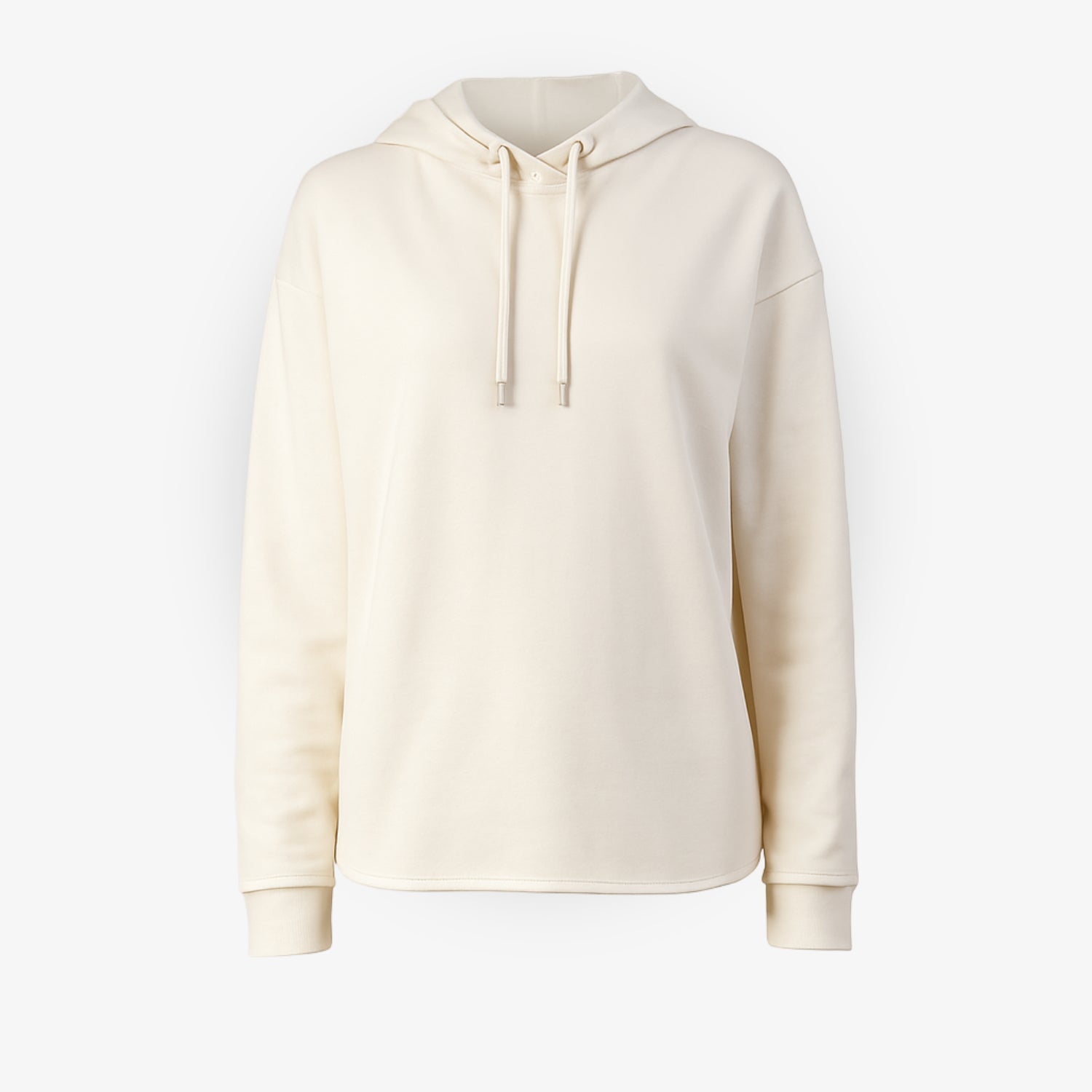 Loungewear Kapuzenpullover in Creme – lässiger Hoodie in nachhaltiger Qualität