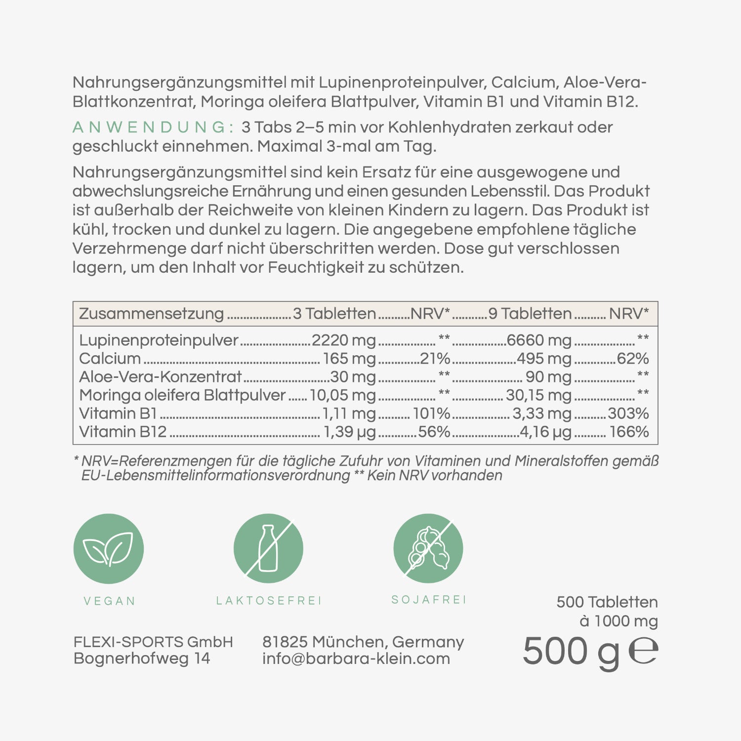 Compresse di aminoacidi LUPINCHEN