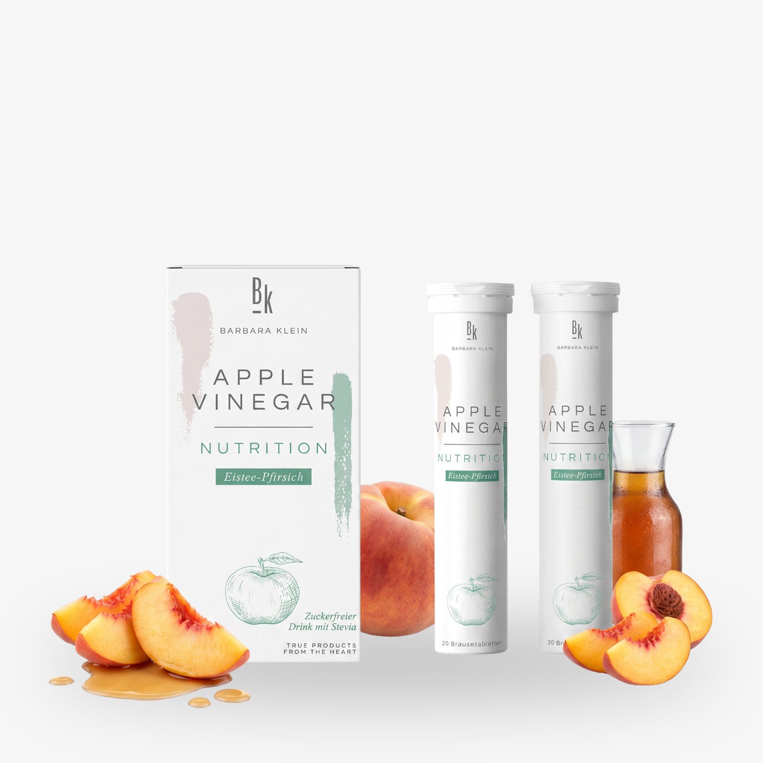 Comprimés effervescents au vinaigre de pomme et à la stévia – 2 x 20 comprimés effervescents