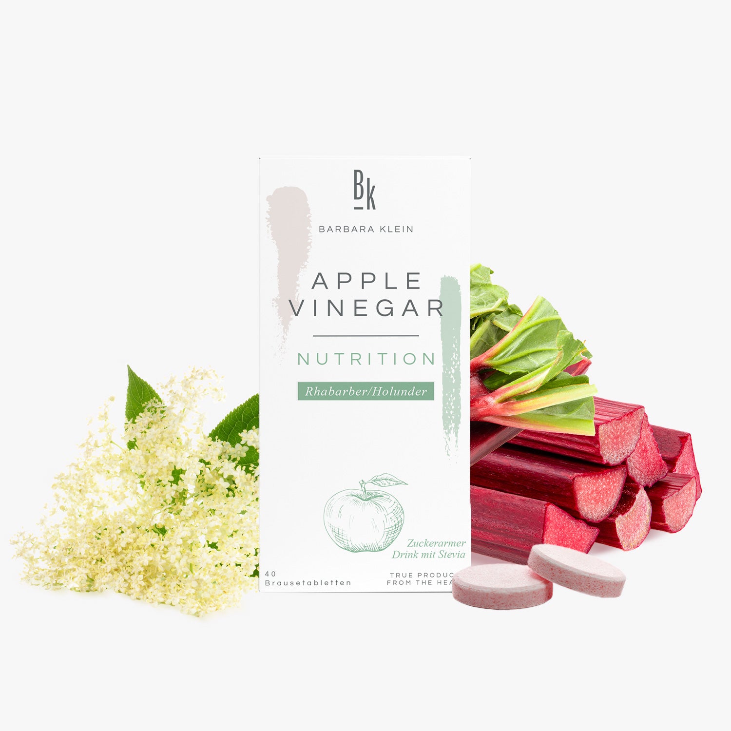 APPLE VINEGAR Brausetabletten mit Stevia – 2 x 20 Brausetabletten